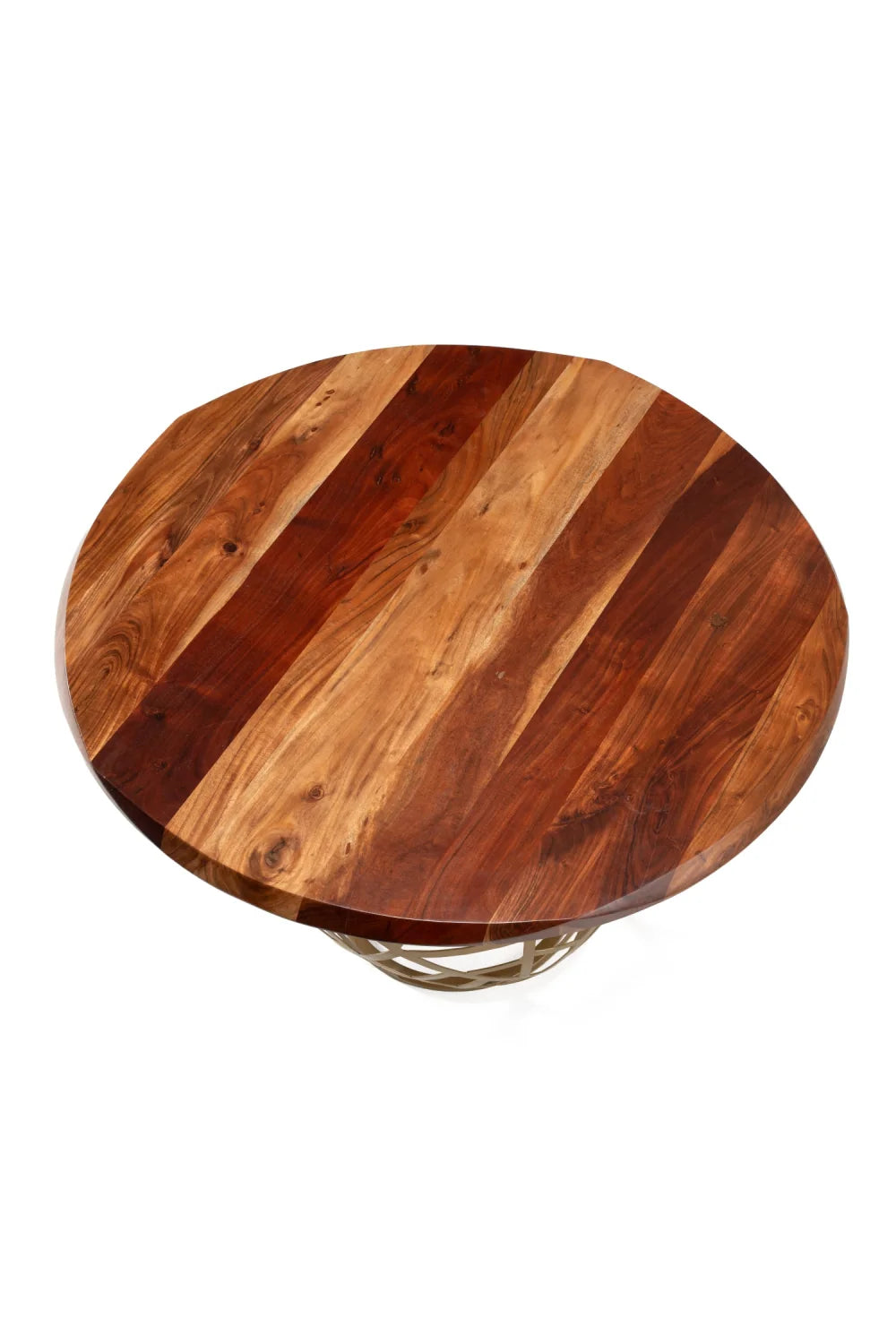 Luxury Taylor Round Solid Acacia Dining Table Modern Italian Style for Villa