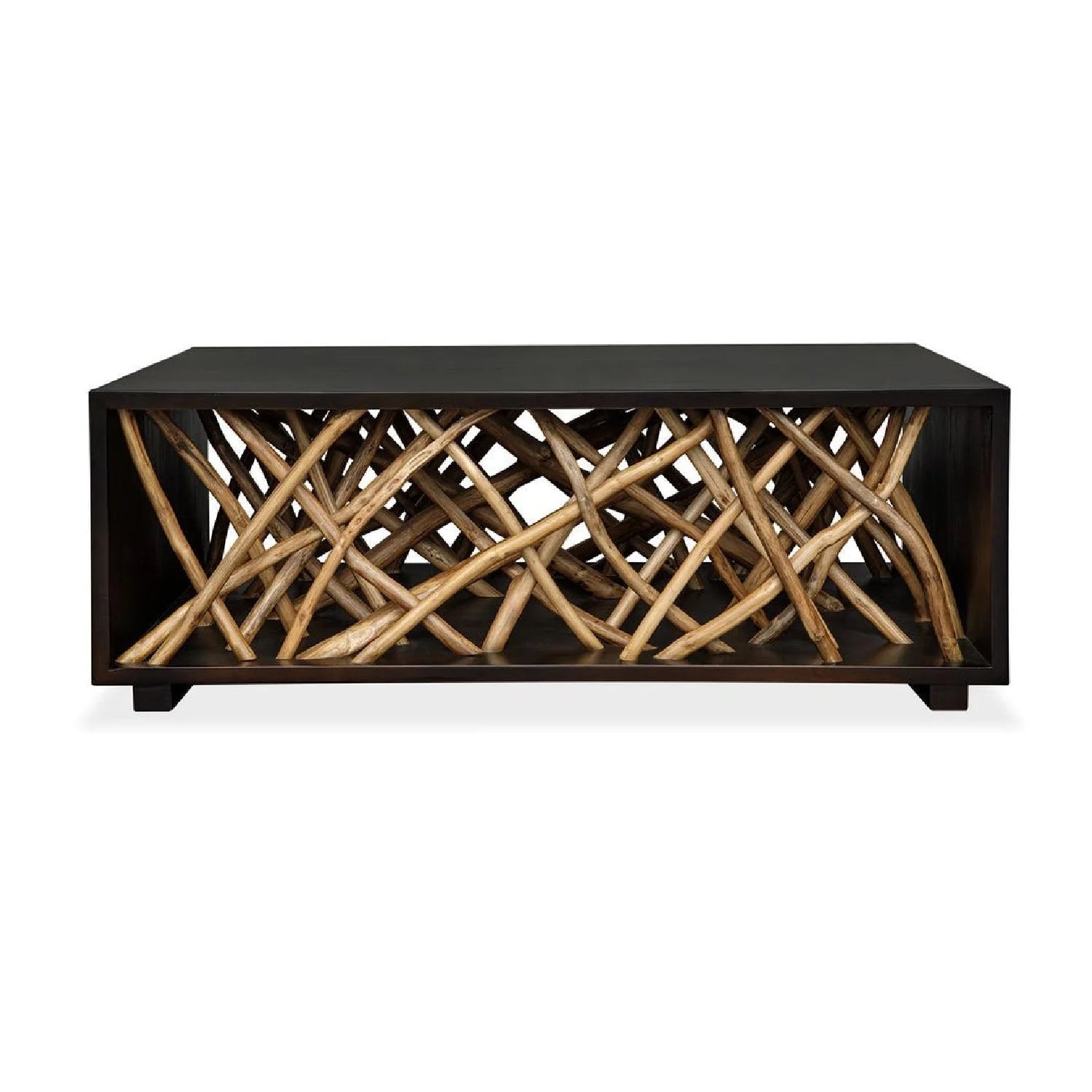Luxury Teak Branches Coffee Table Modern Italian Style for Villa