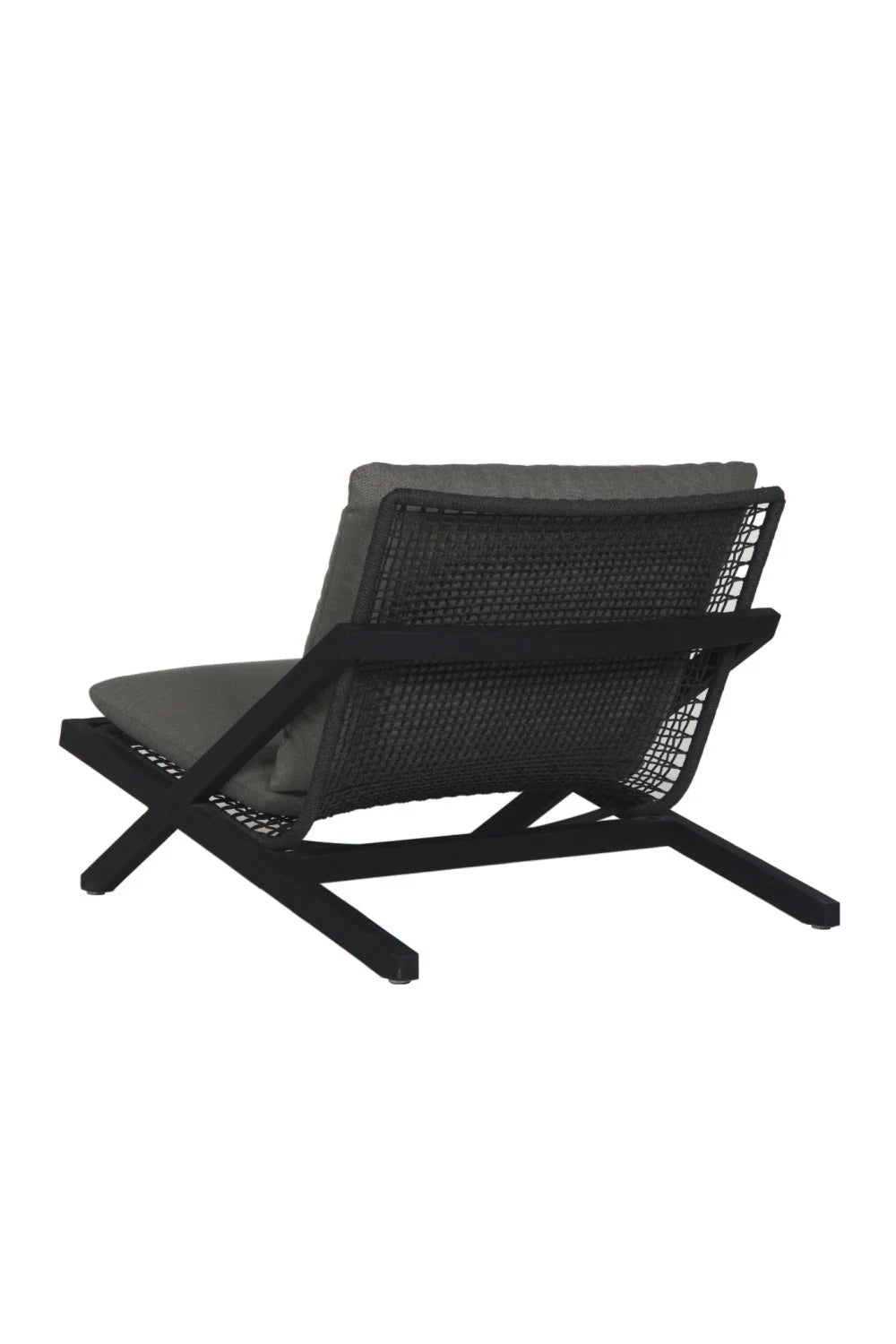 Luxury Teak Framed Lounge Chair European Style for Villa