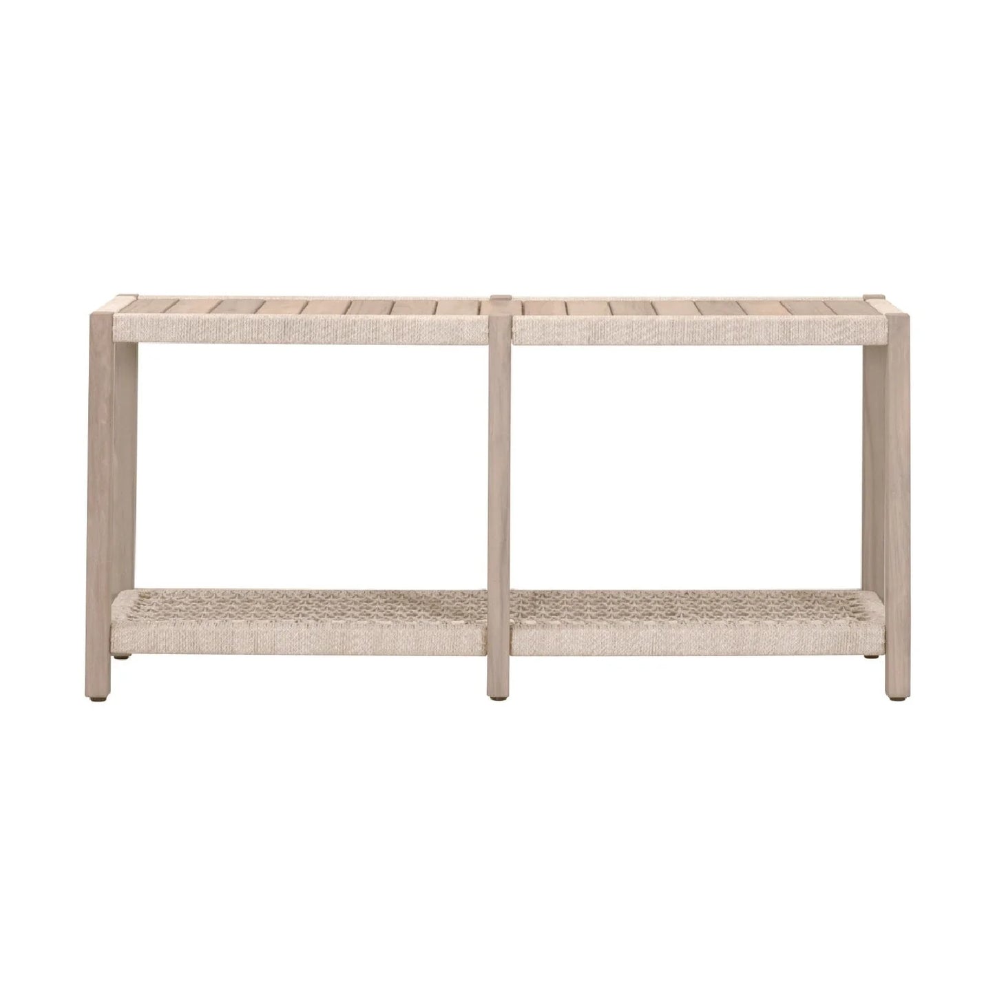 Luxury Teak Outdoor Console Table Modern Italian Style for Villa