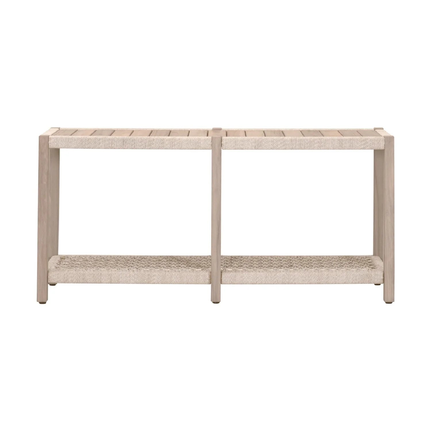 Luxury Teak Outdoor Console Table Modern Italian Style for Villa