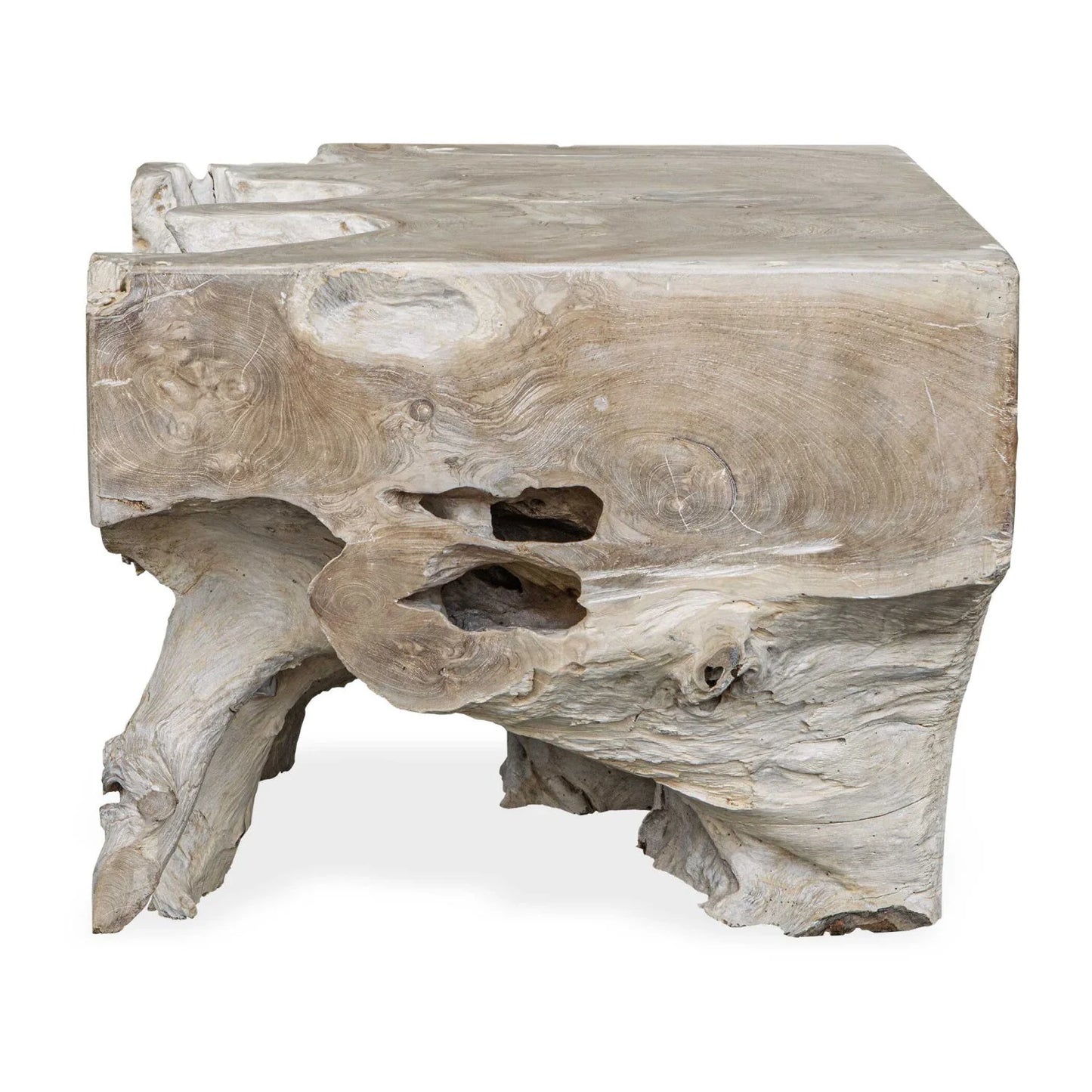 Luxury Teak Root Coffee Table Modern Italian Style for Villa