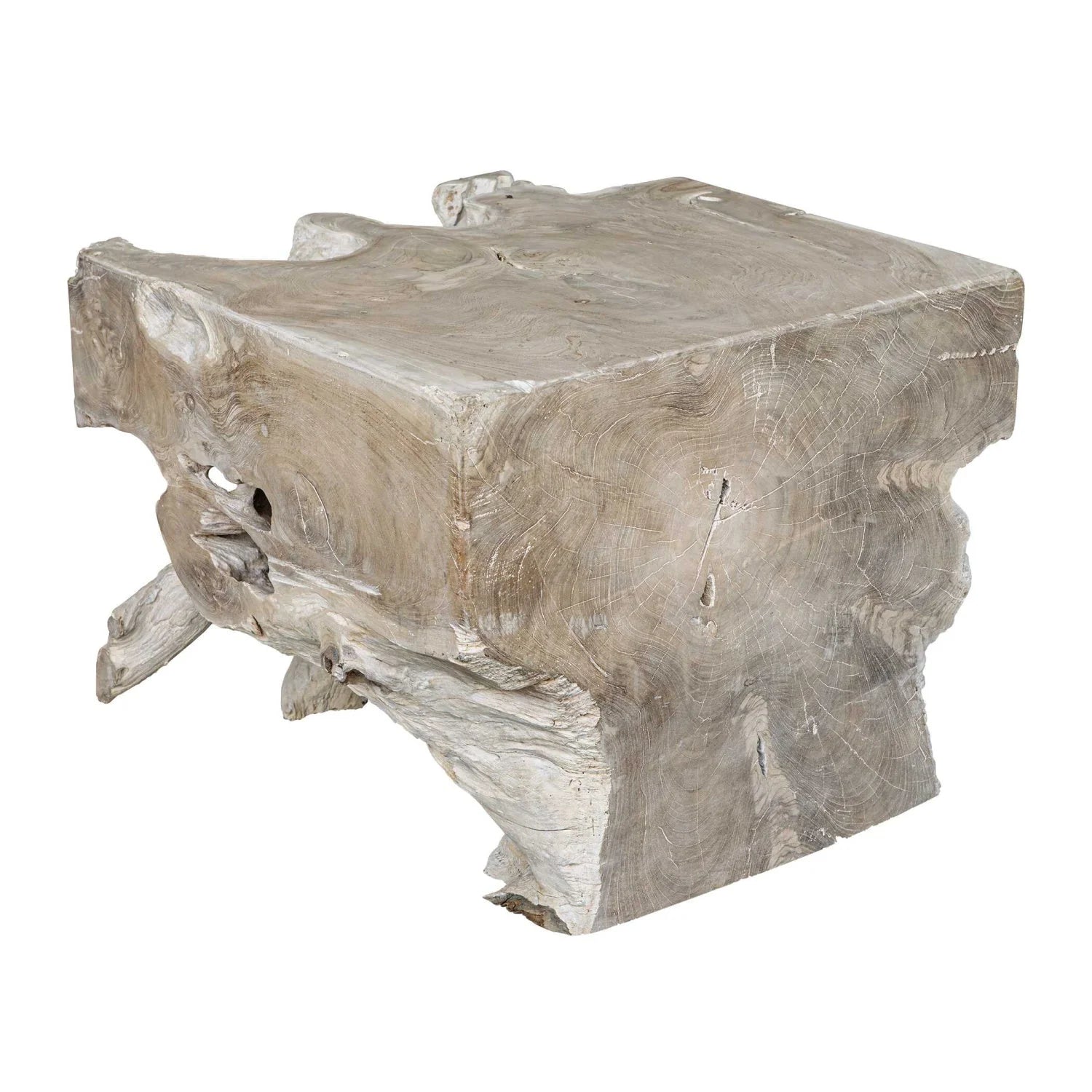 Luxury Teak Root Coffee Table Modern Italian Style for Villa