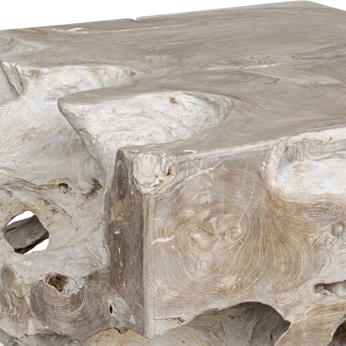 Luxury Teak Root Coffee Table Modern Italian Style for Villa