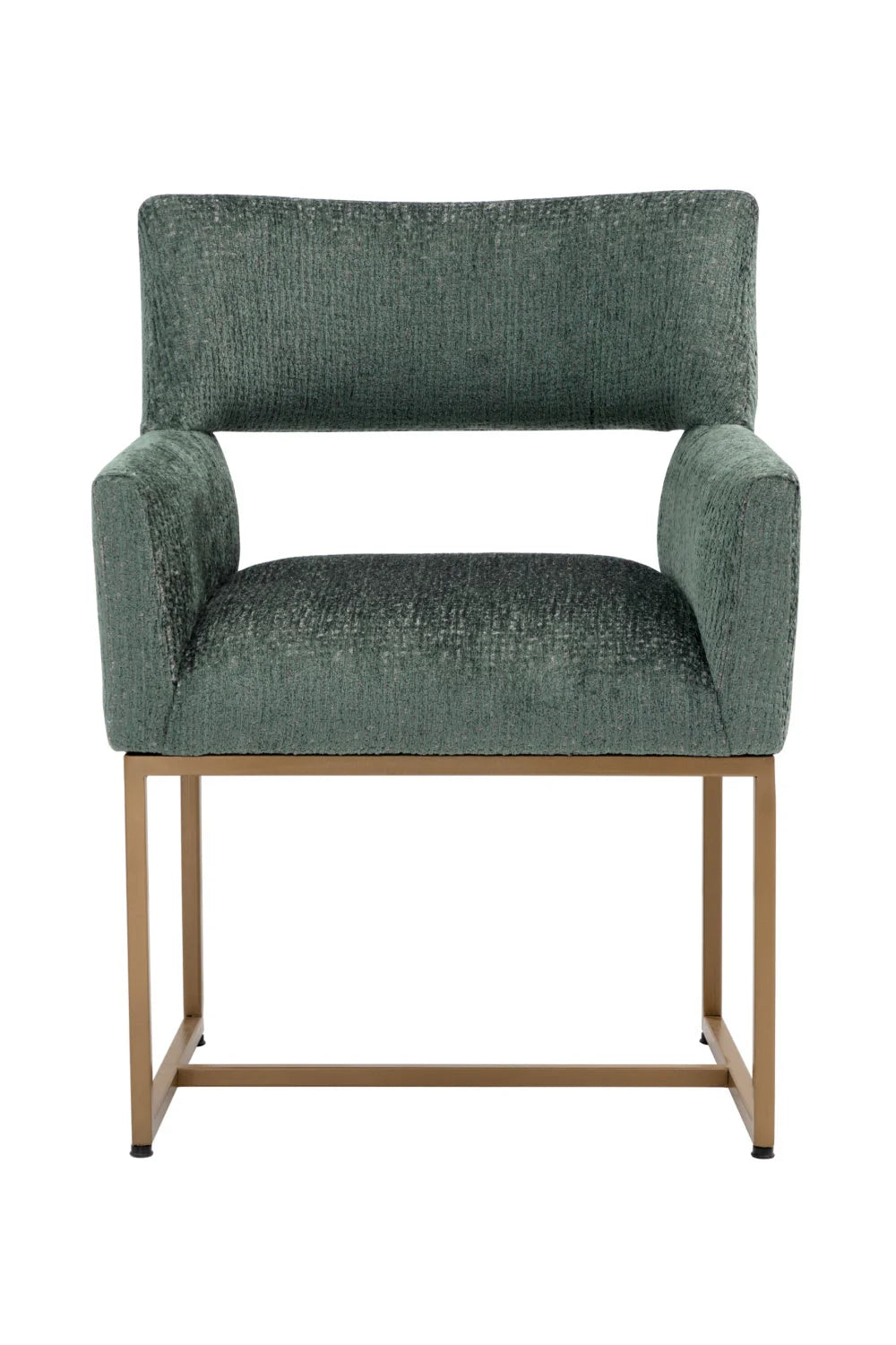 Luxury Teal Cutout Modern Dining Chair European Style for Villa