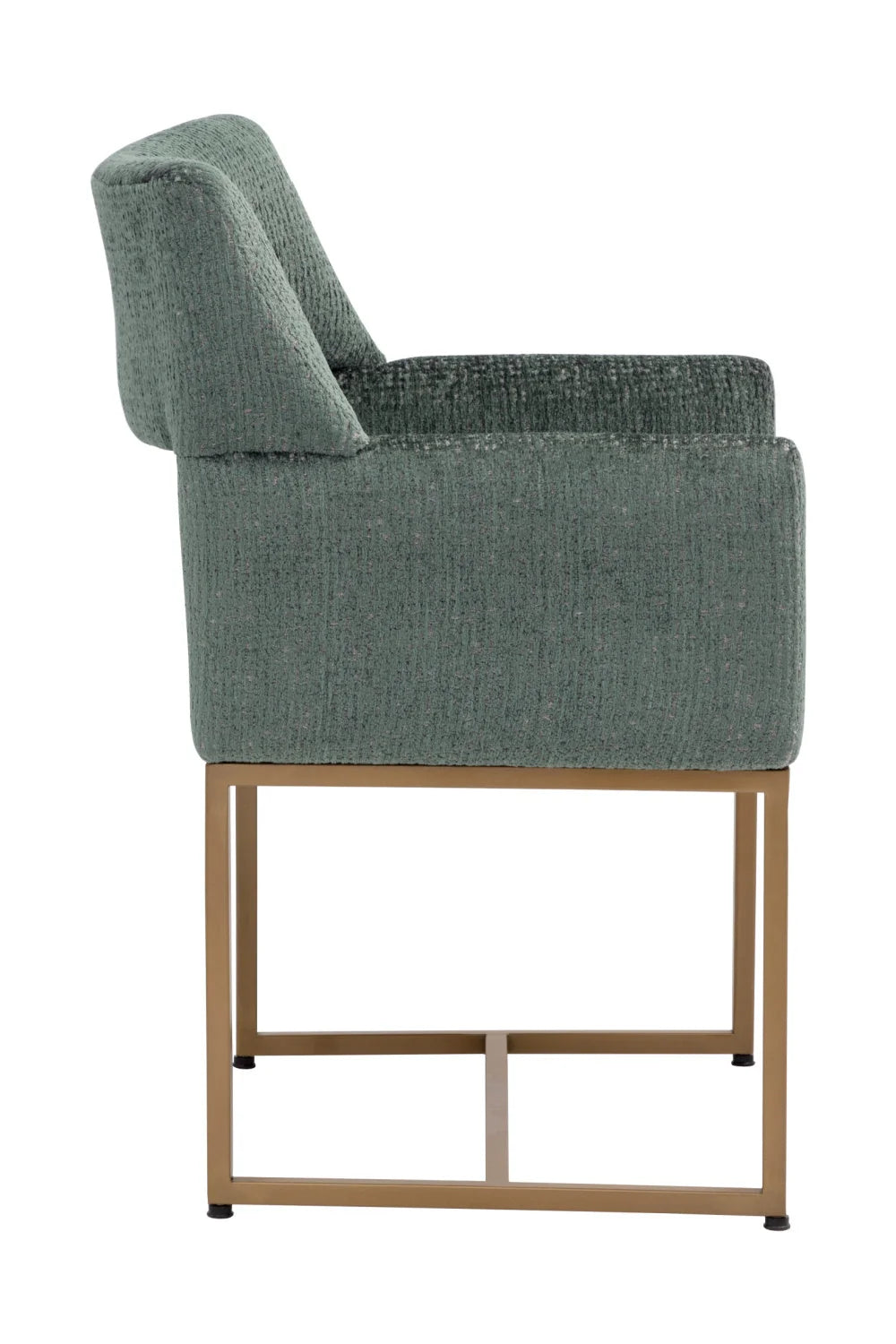 Luxury Teal Cutout Modern Dining Chair European Style for Villa