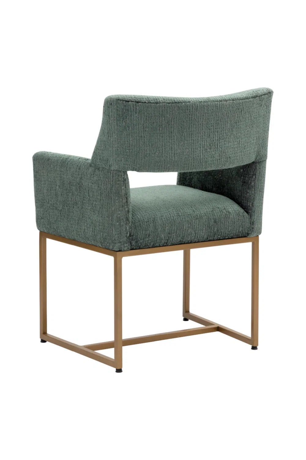 Luxury Teal Cutout Modern Dining Chair European Style for Villa