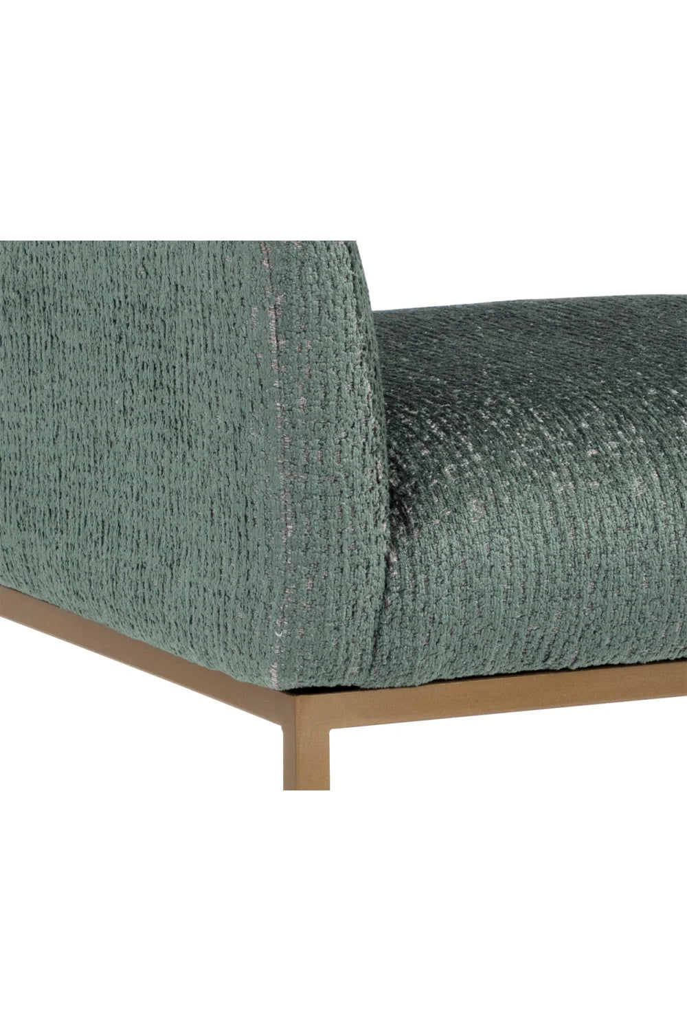 Luxury Teal Cutout Modern Dining Chair European Style for Villa