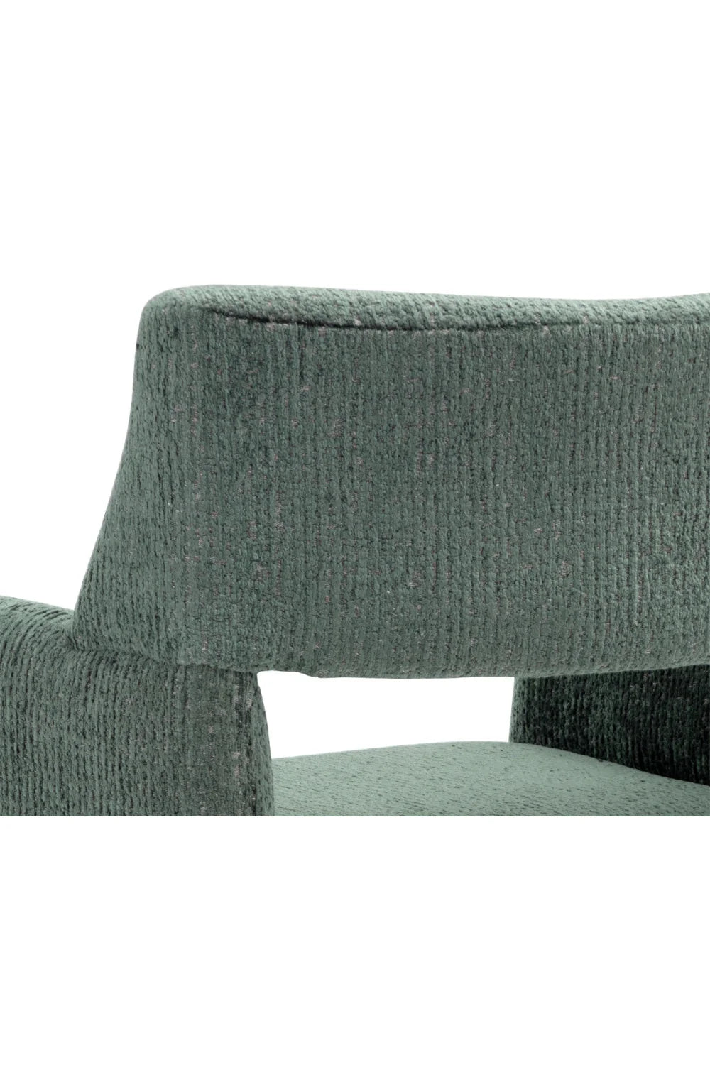 Luxury Teal Cutout Modern Dining Chair European Style for Villa