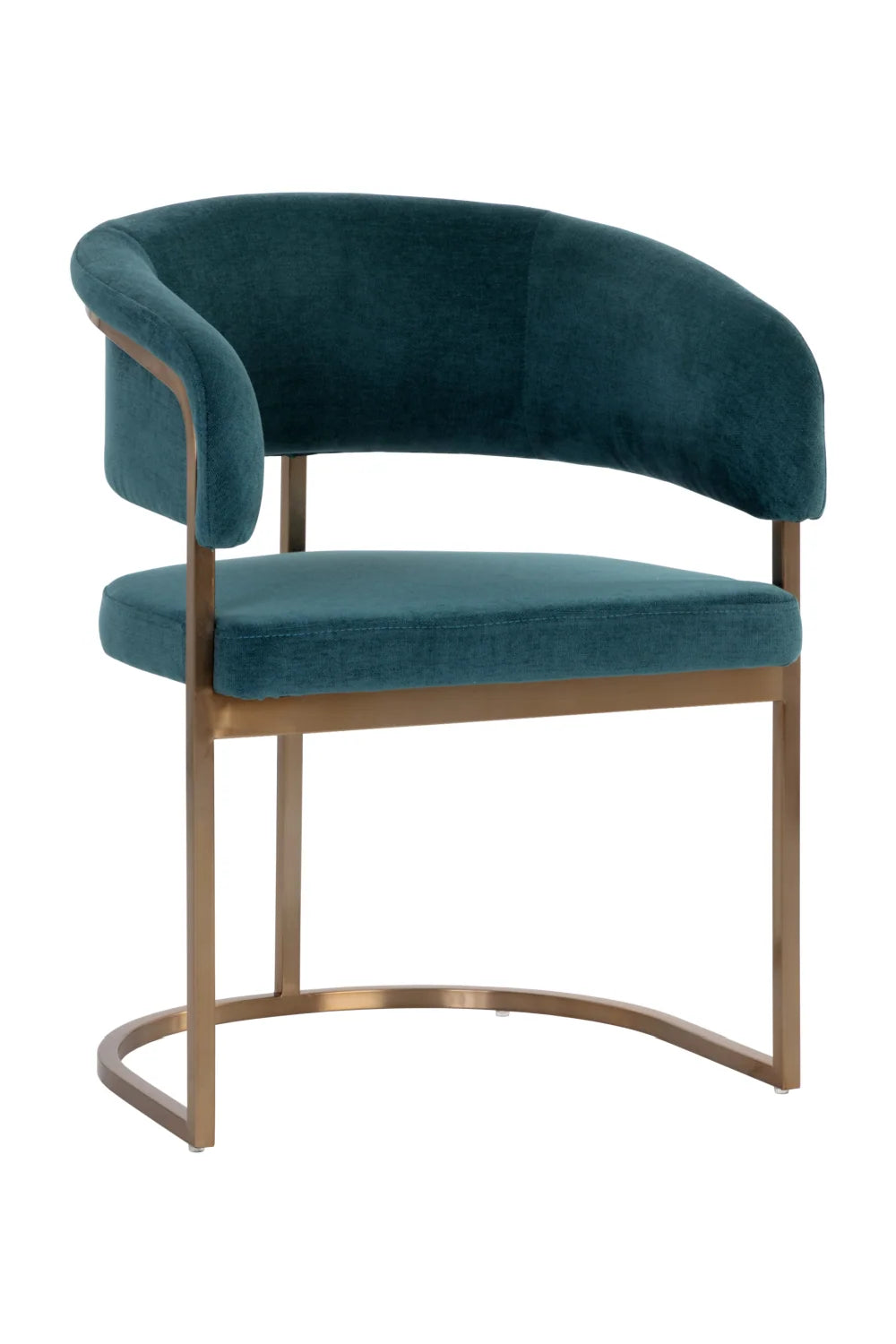 Luxury Teal Modern Dining Armchair European Style for Villa