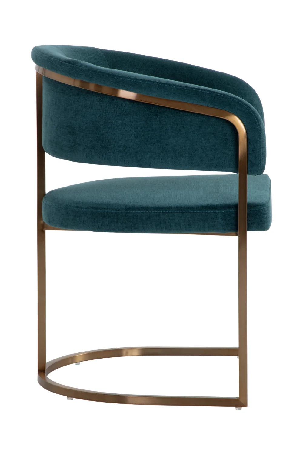 Luxury Teal Modern Dining Armchair European Style for Villa