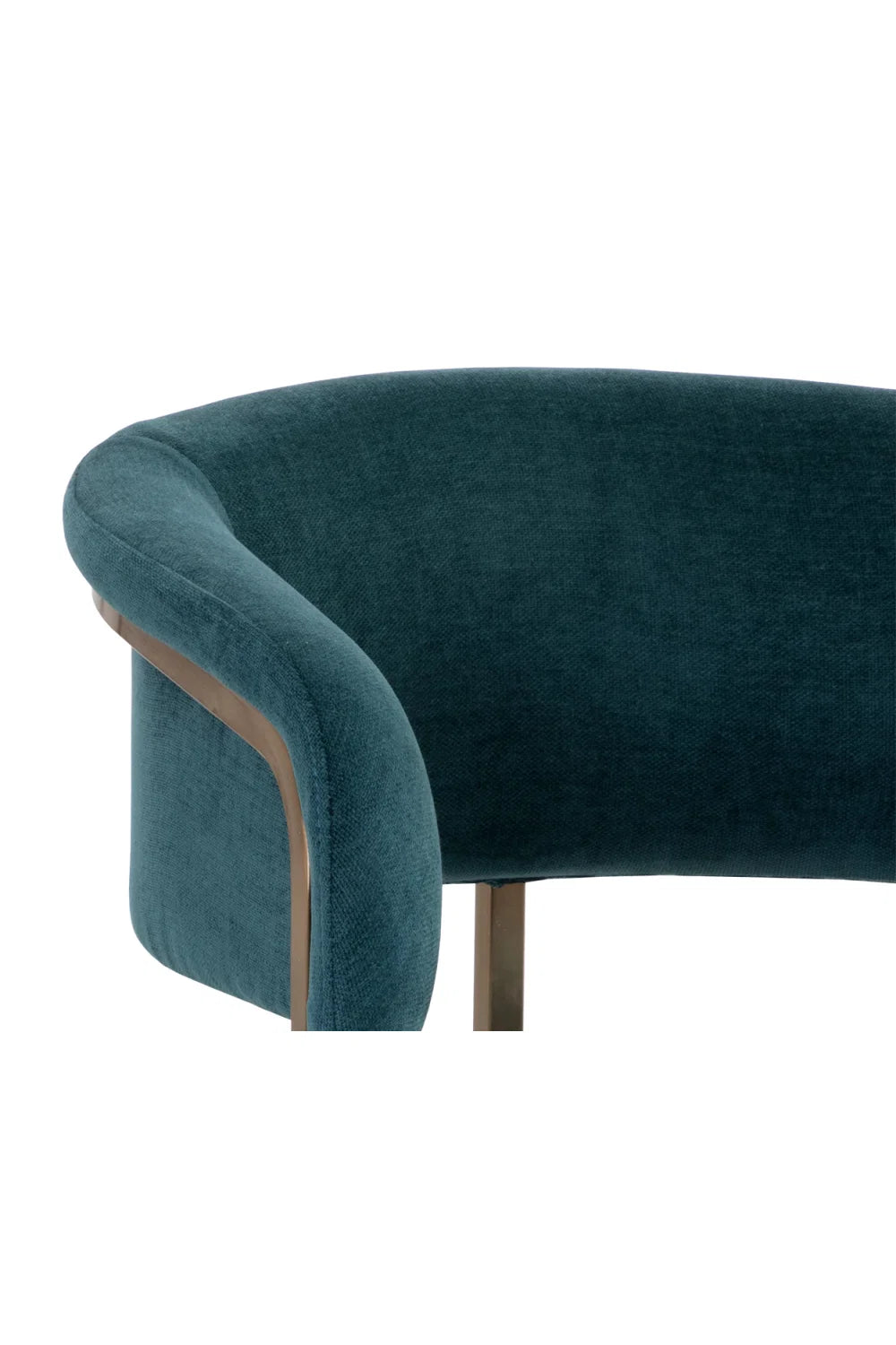 Luxury Teal Modern Dining Armchair European Style for Villa
