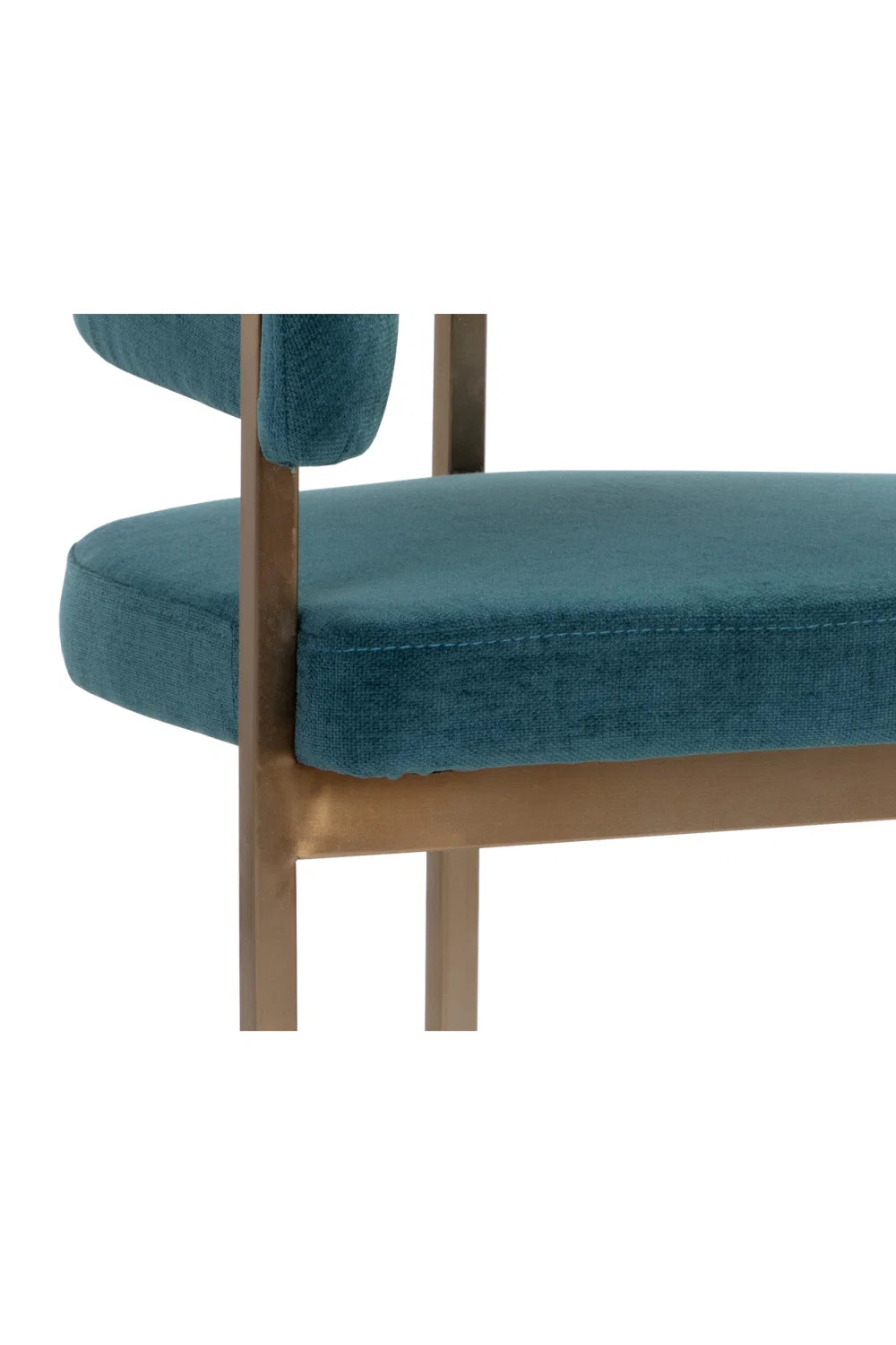Luxury Teal Modern Dining Armchair European Style for Villa