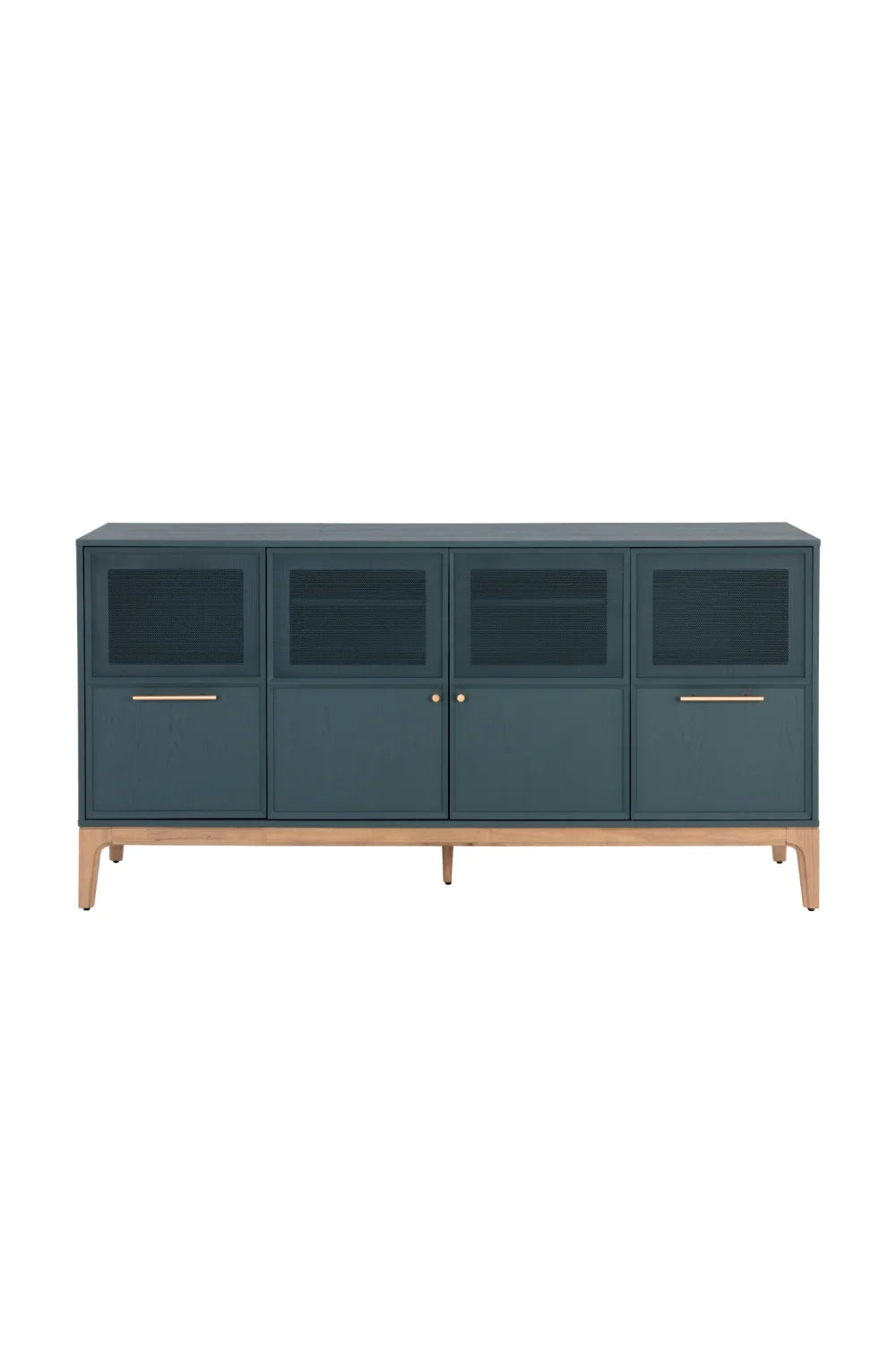 Luxury Teal Oak Sideboard European Style for Villa