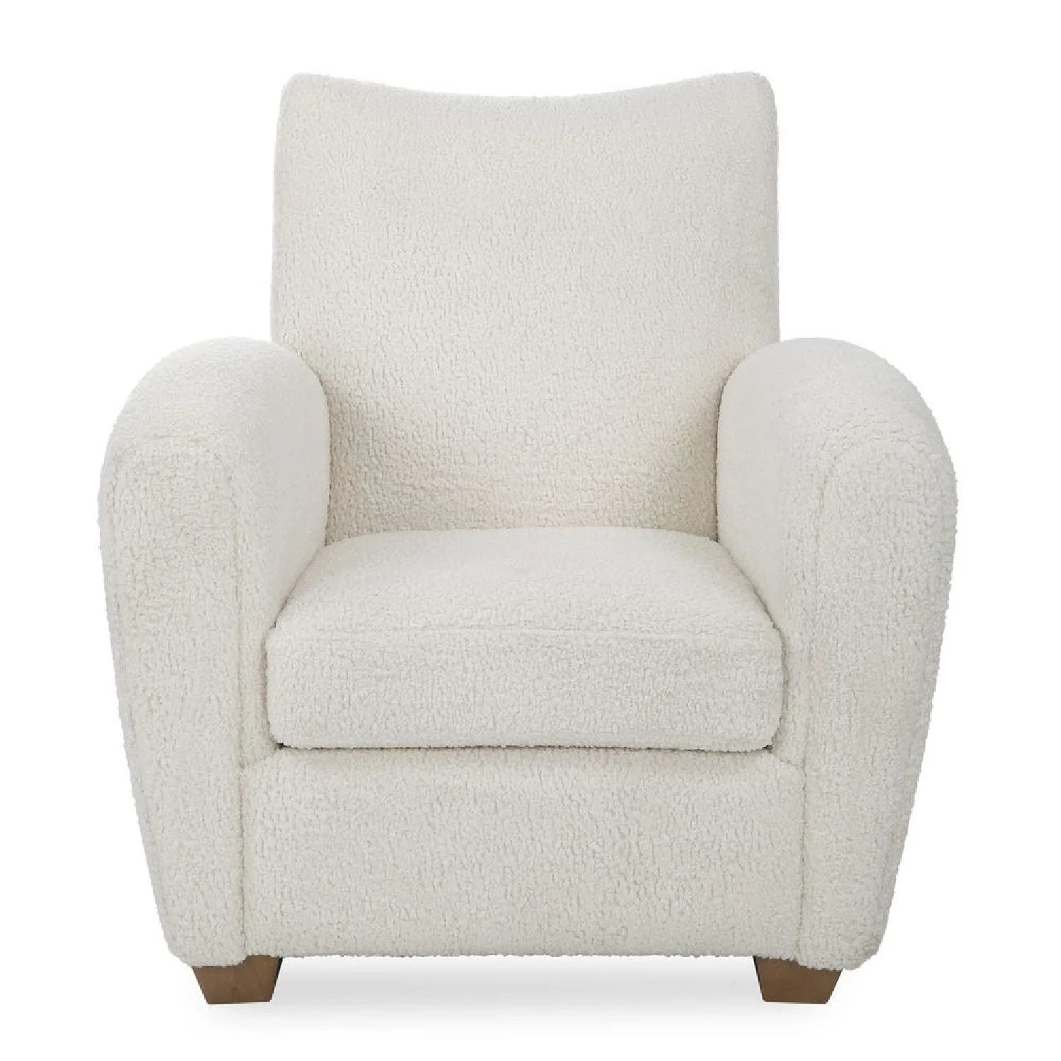 Luxury Teddy Fabric Accent Chair Modern European Style for Villa