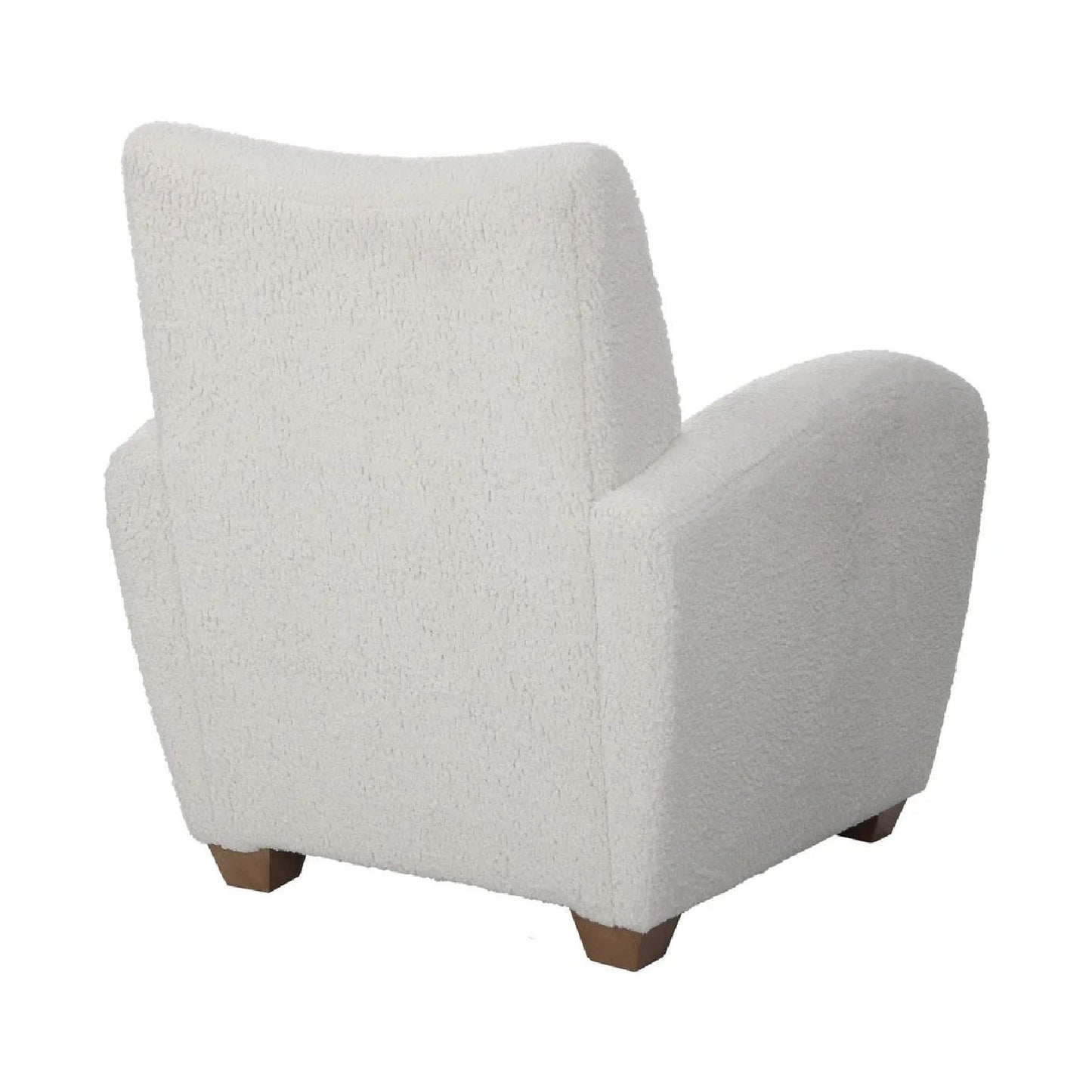 Luxury Teddy Fabric Accent Chair Modern European Style for Villa