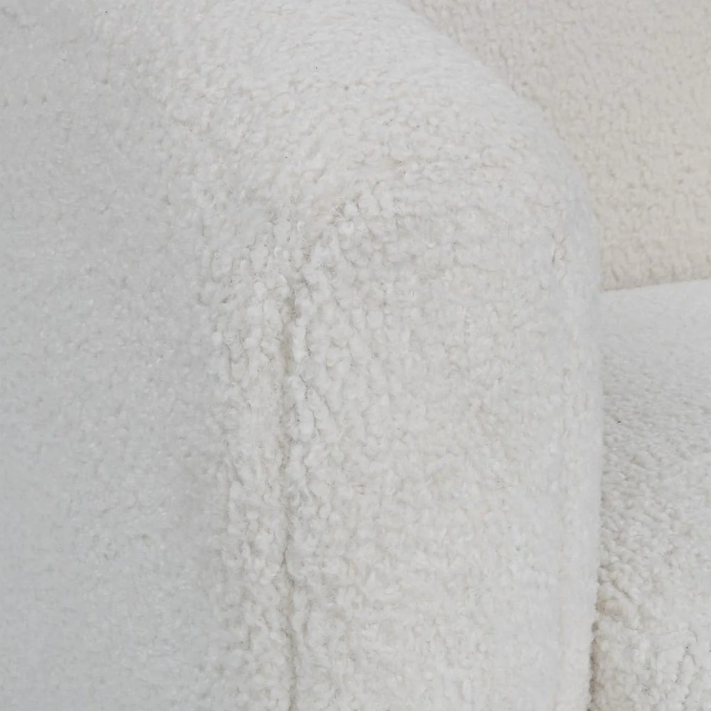 Luxury Teddy Fabric Accent Chair Modern European Style for Villa