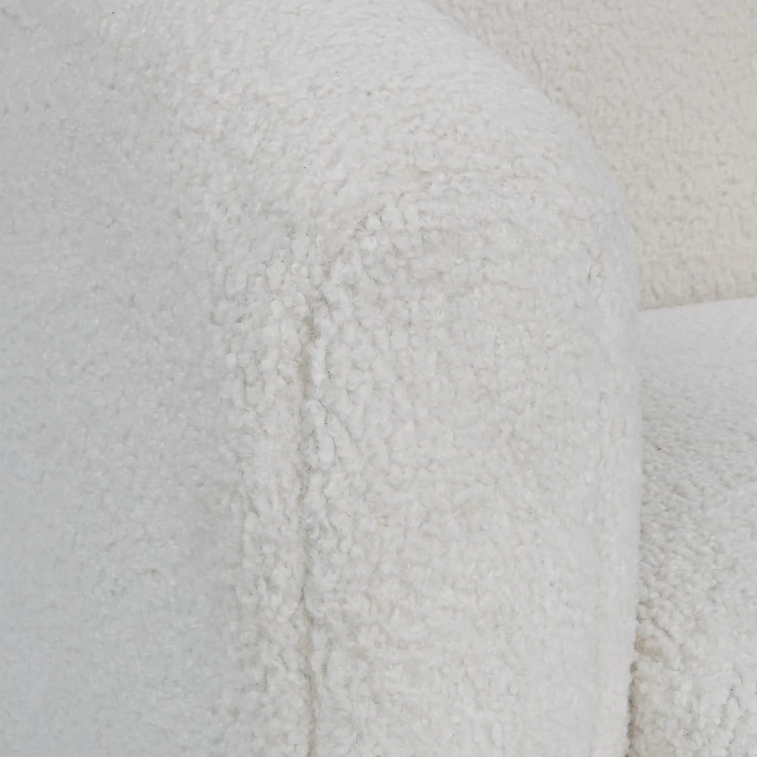 Luxury Teddy Fabric Accent Chair Modern European Style for Villa