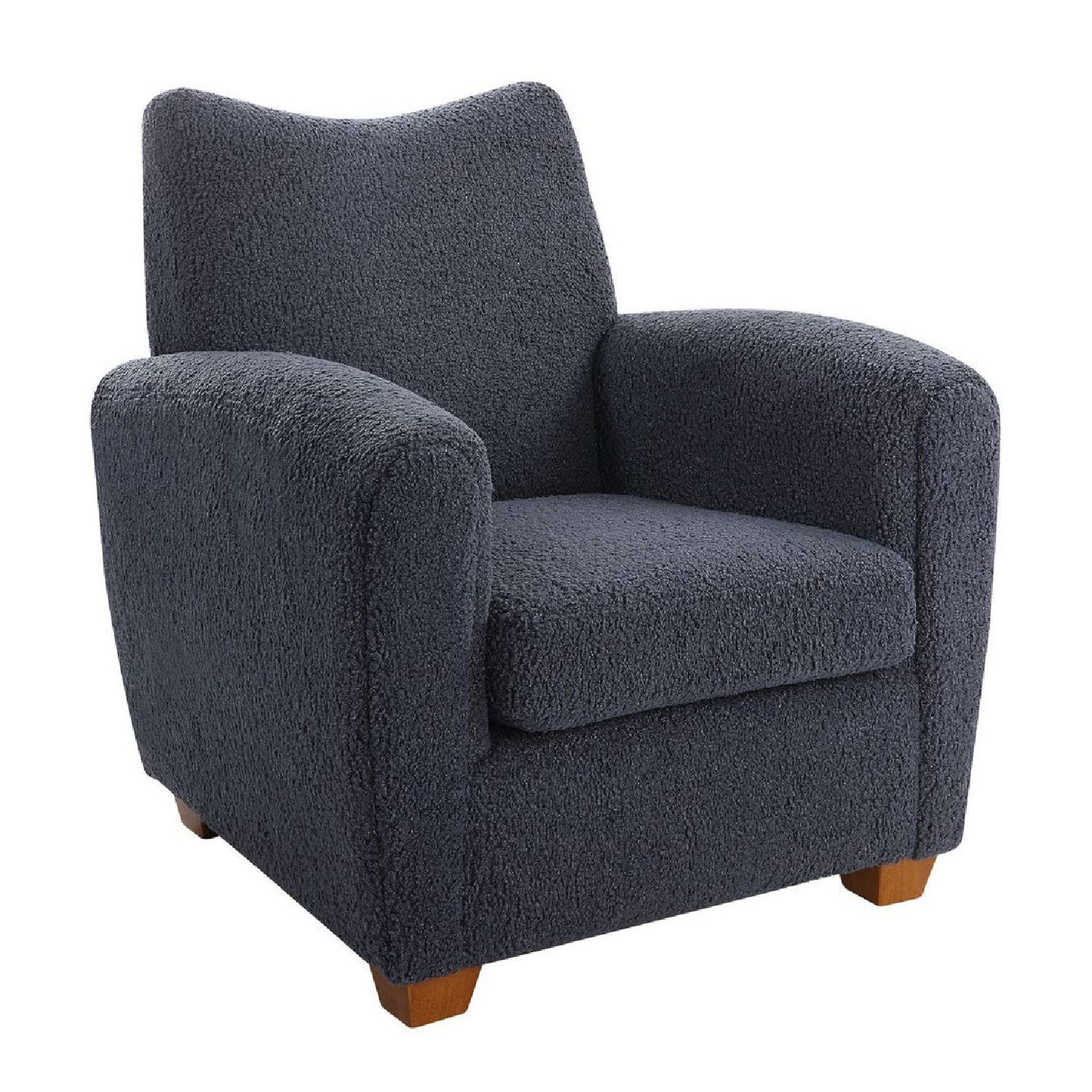 Luxury Teddy Fabric Accent Chair Modern European Style for Villa