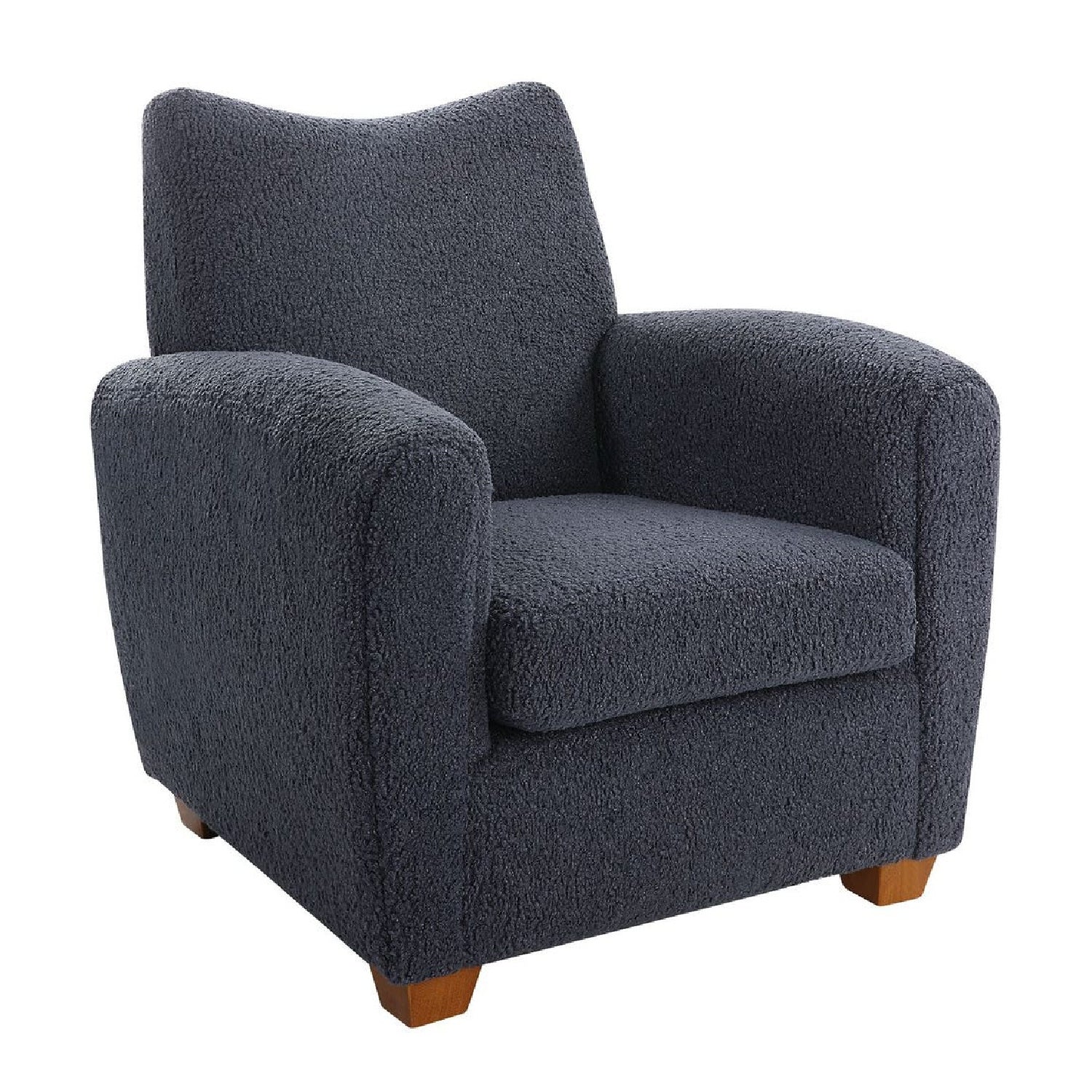 Luxury Teddy Fabric Accent Chair Modern European Style for Villa