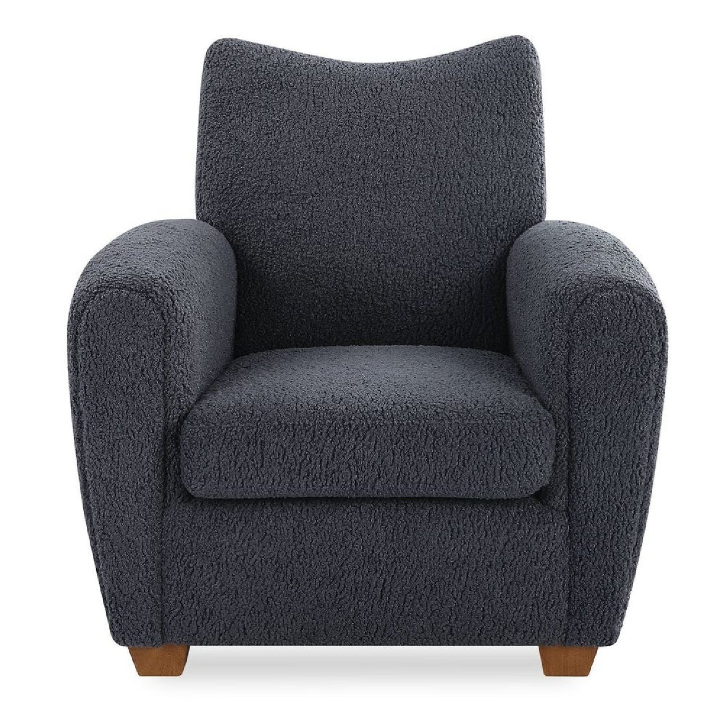 Luxury Teddy Fabric Accent Chair Modern European Style for Villa