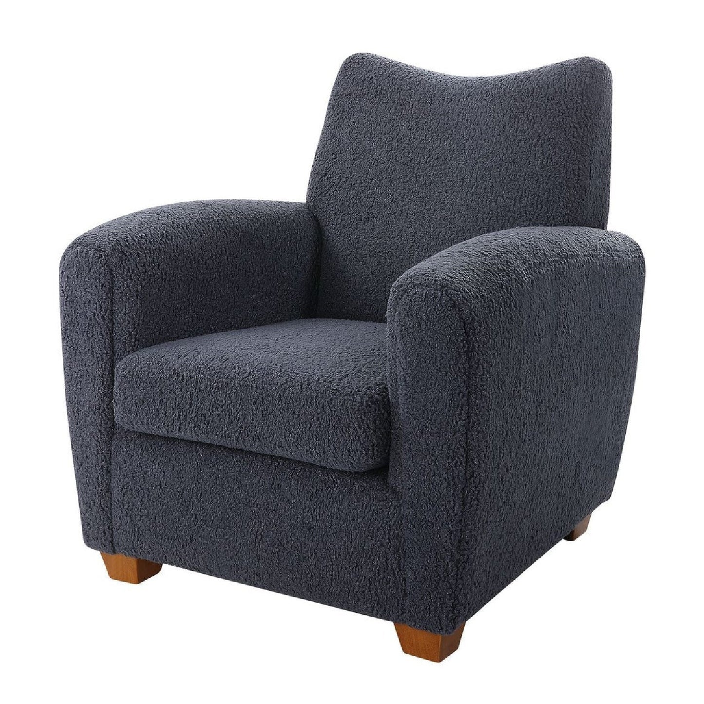 Luxury Teddy Fabric Accent Chair Modern European Style for Villa