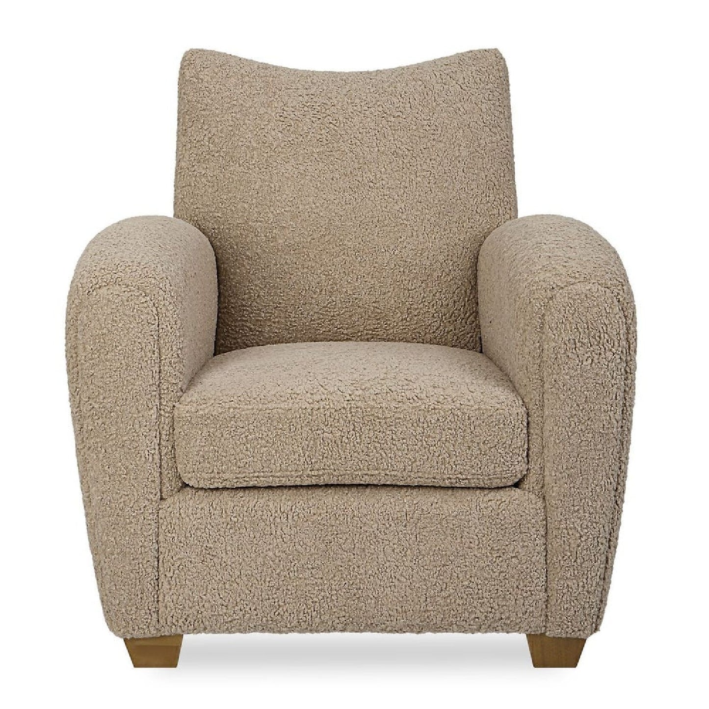Luxury Teddy Fabric Accent Chair Modern European Style for Villa