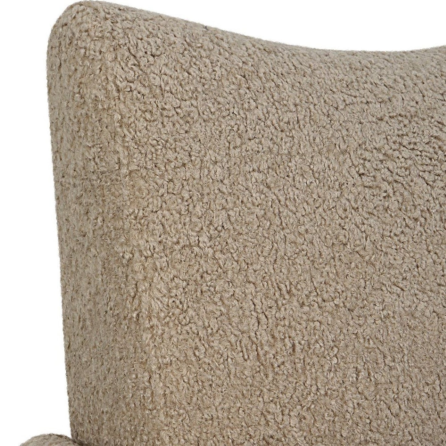 Luxury Teddy Fabric Accent Chair Modern European Style for Villa