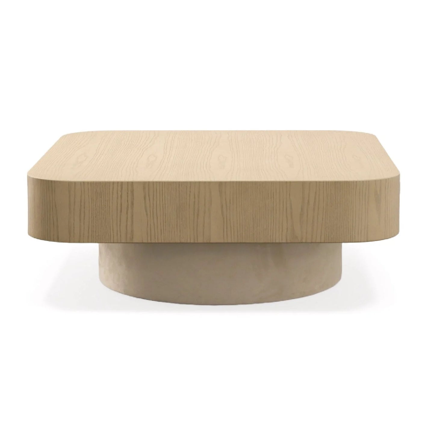 Luxury Teller Ash Veneer Square Coffee Table Modern Italian Style for Villa