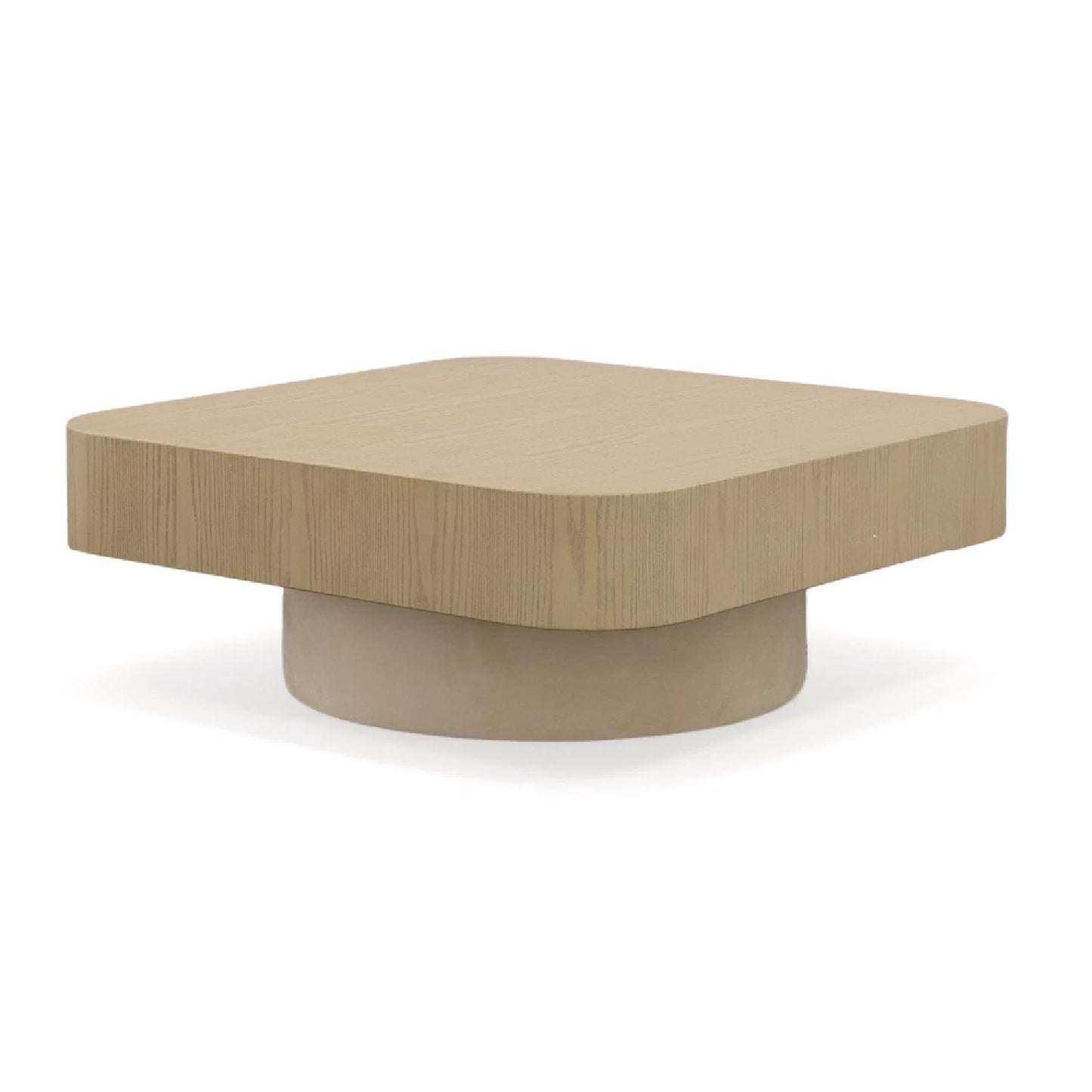 Luxury Teller Ash Veneer Square Coffee Table Modern Italian Style for Villa
