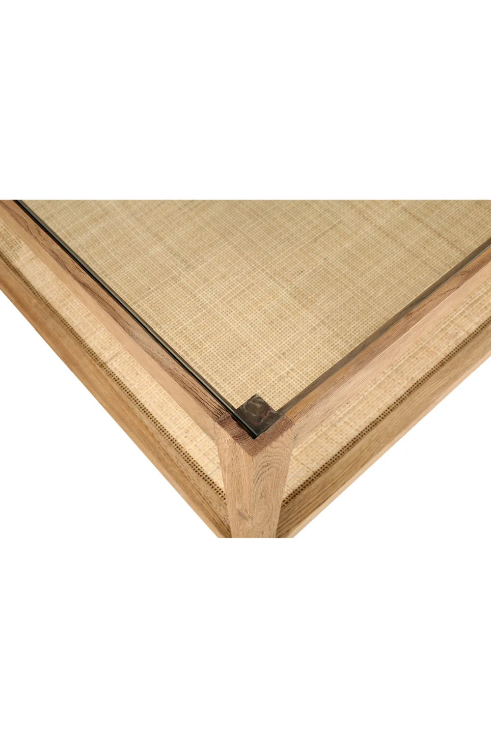 Luxury Tempered Glass Coffee Table Modern Italian Style for Villa