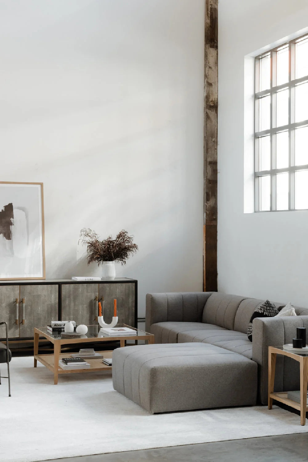 Luxury Tempered Glass Coffee Table Modern Italian Style for Villa