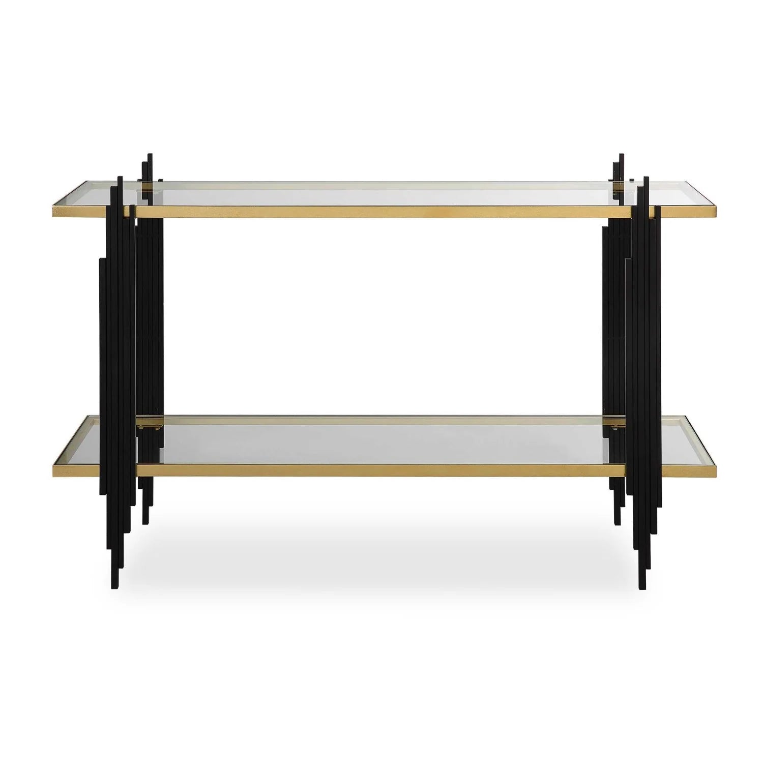 Luxury Tempered Glass Console Table Modern Italian Style for Villa