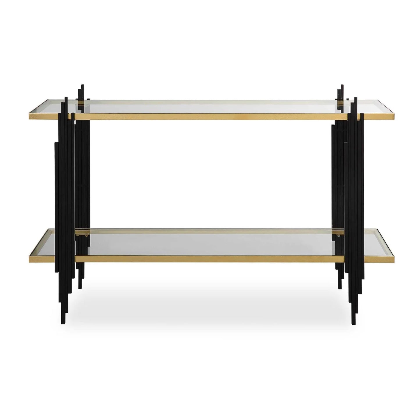 Luxury Tempered Glass Console Table Modern Italian Style for Villa