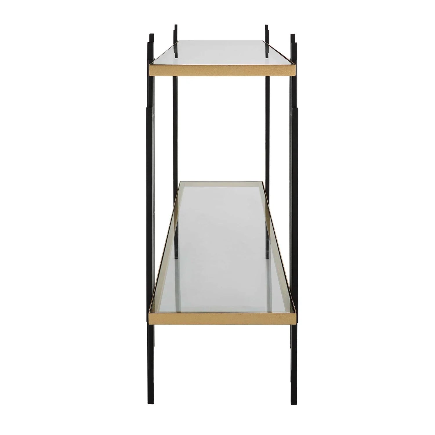 Luxury Tempered Glass Console Table Modern Italian Style for Villa