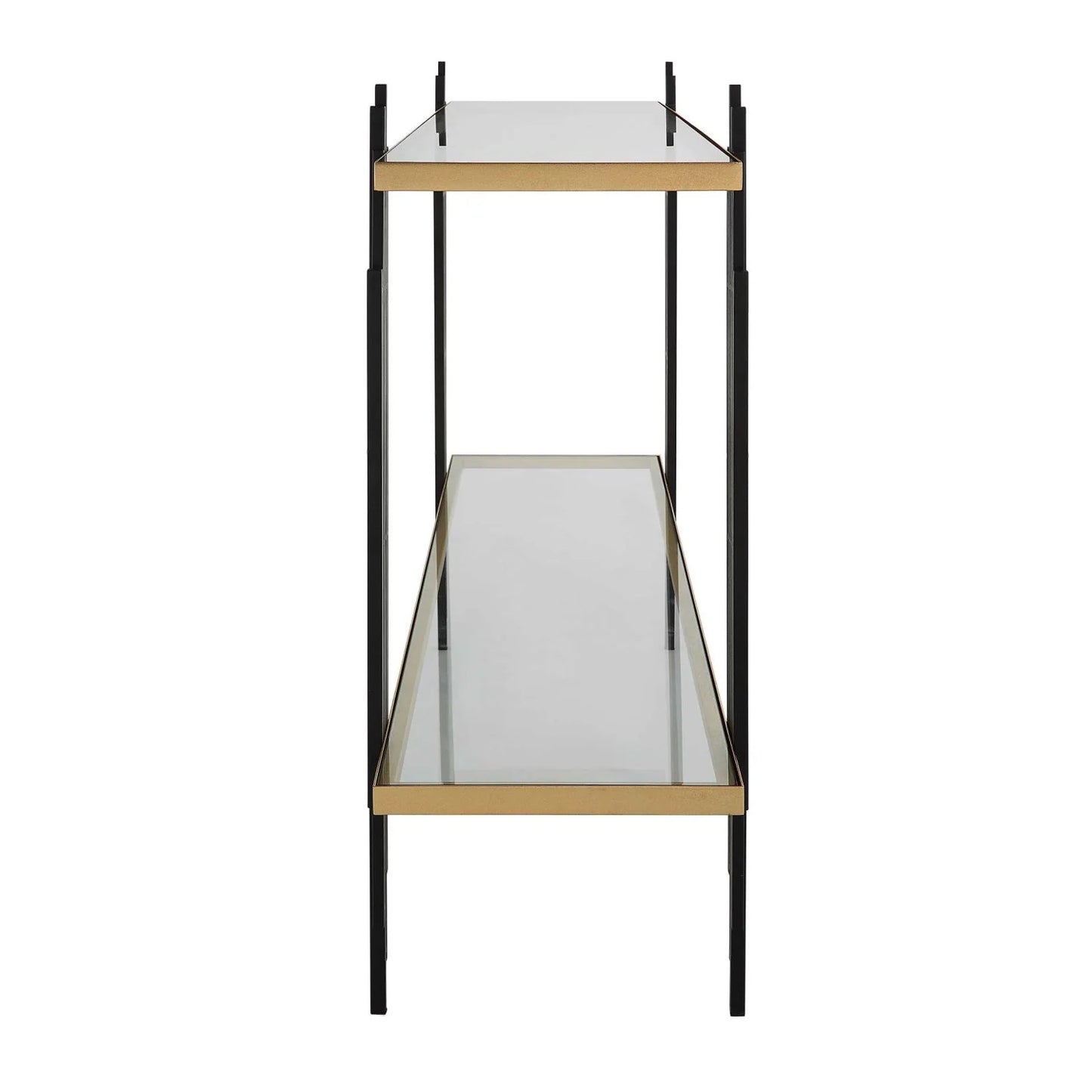 Luxury Tempered Glass Console Table Modern Italian Style for Villa