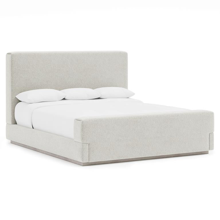 Luxury Tempo Fabric Panel Bed Modern Italian Style for Villa
