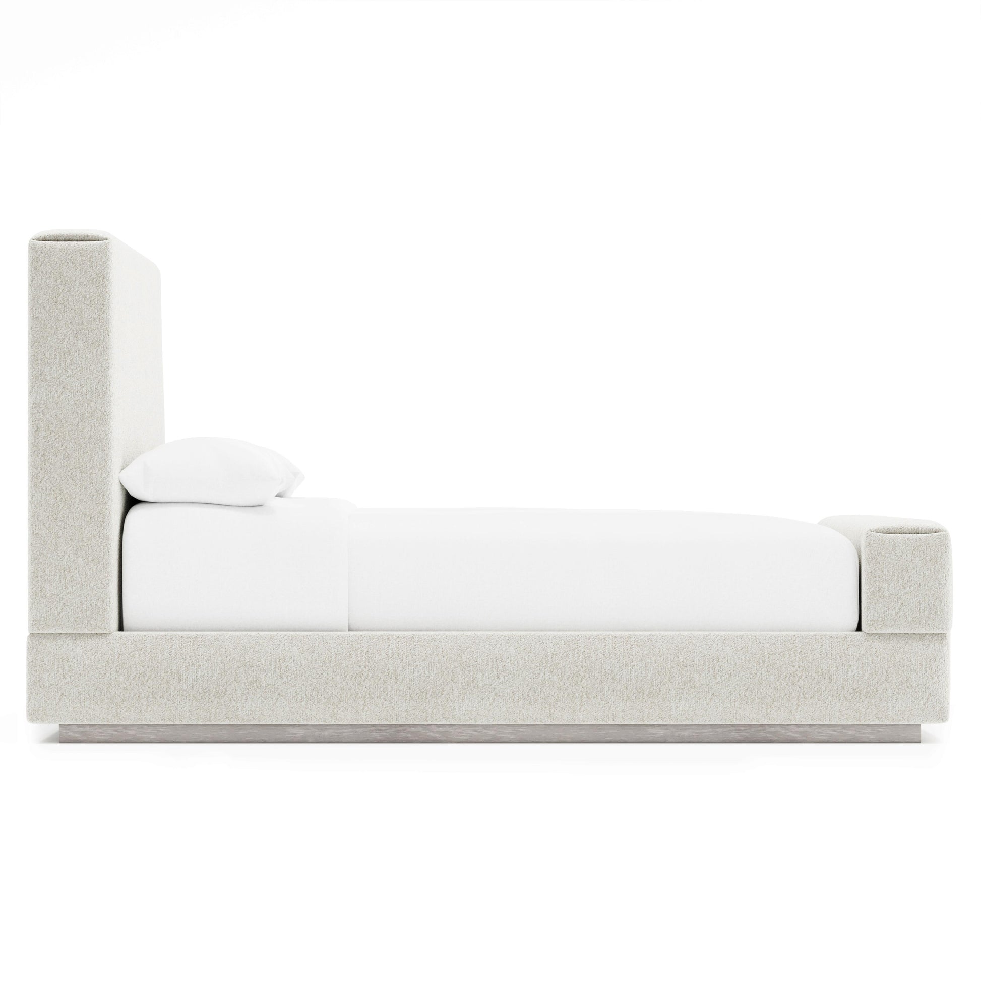 Luxury Tempo Fabric Panel Bed Modern Italian Style for Villa