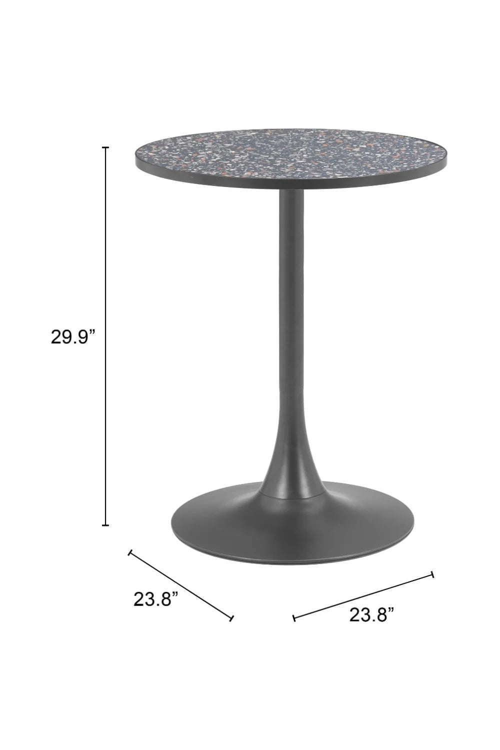 Luxury Terrazzo Bistro Table Modern Italian Style for Villa