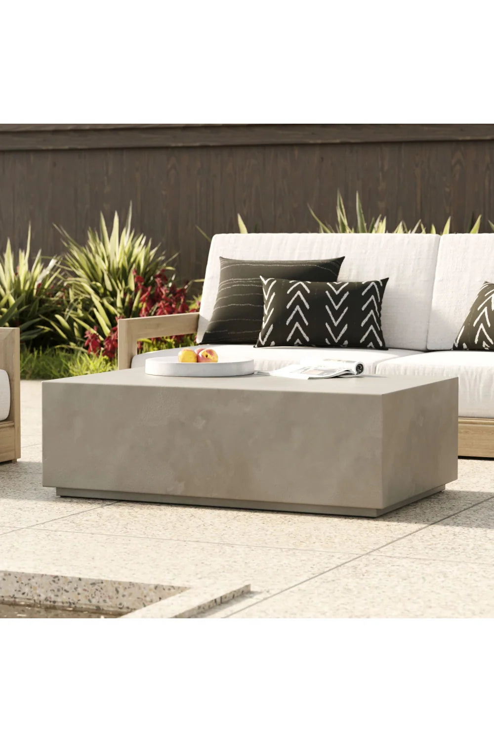 Luxury Terrazzo Concrete Coffee Table Modern Italian Style for Villa