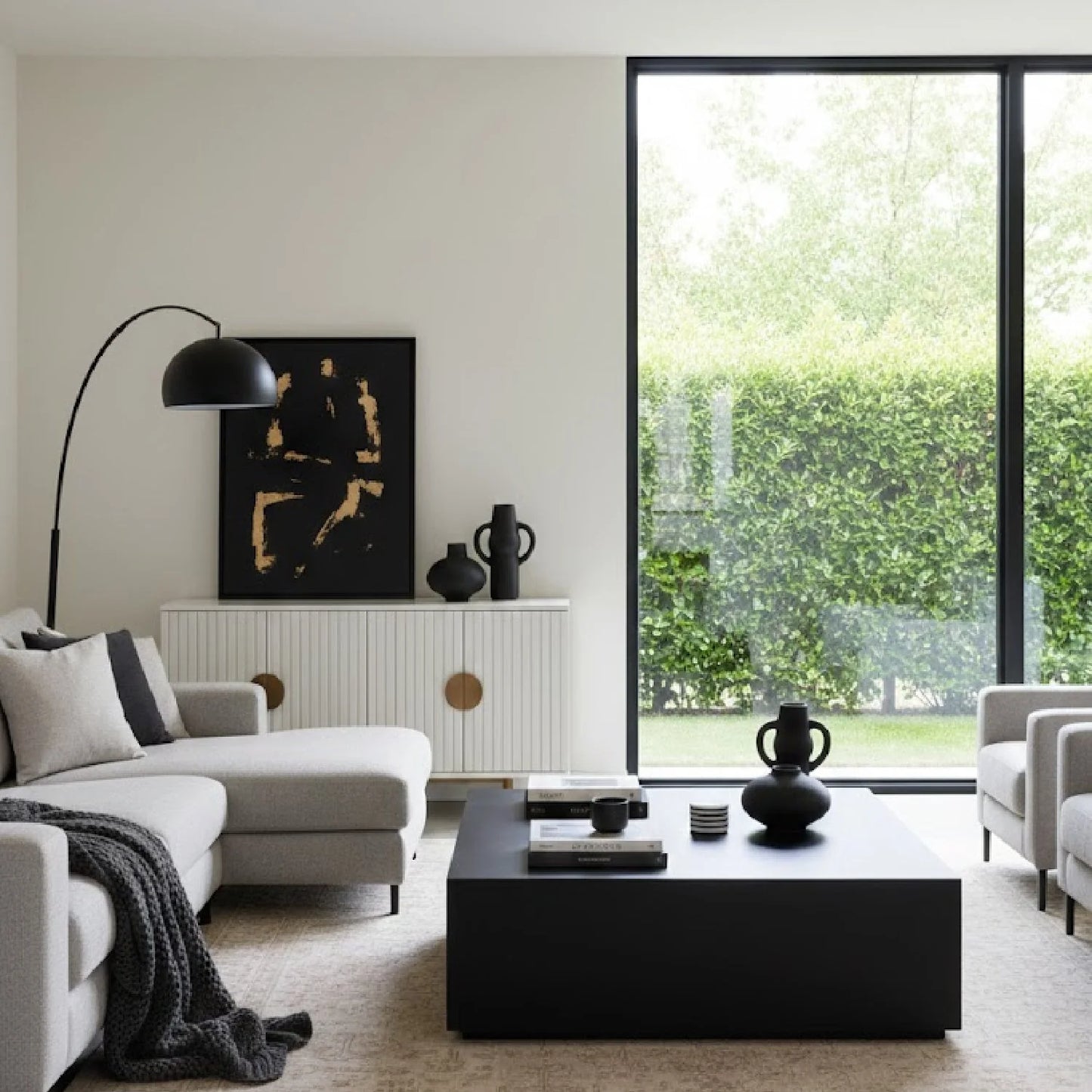 Luxury Terrazzo Concrete Coffee Table Modern Italian Style for Villa