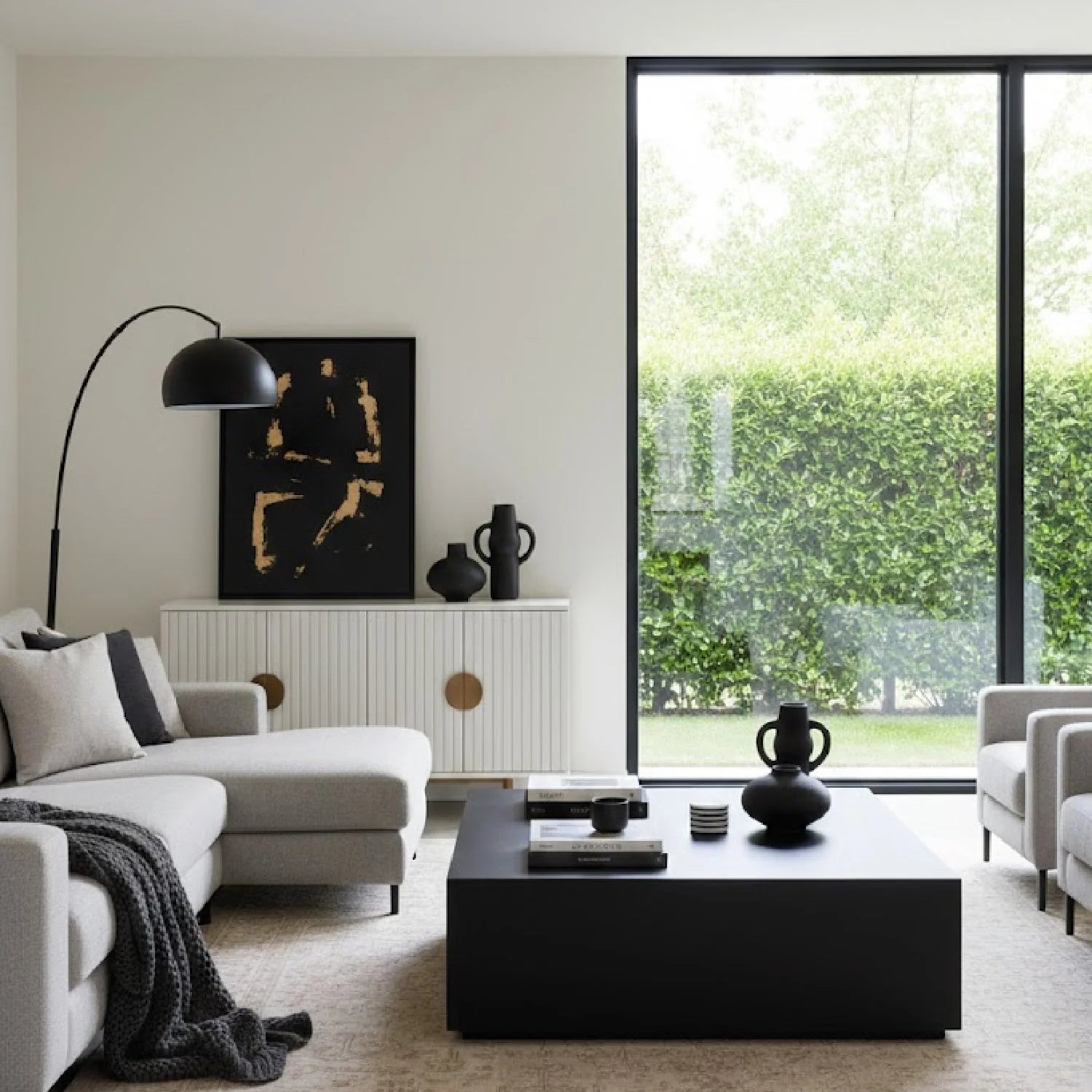 Luxury Terrazzo Concrete Coffee Table Modern Italian Style for Villa