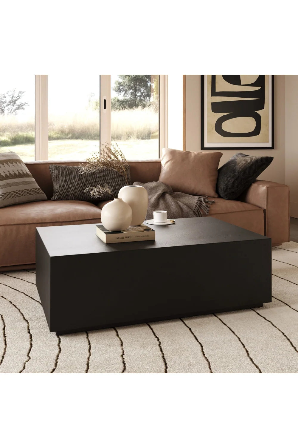 Luxury Terrazzo Concrete Coffee Table Modern Italian Style for Villa