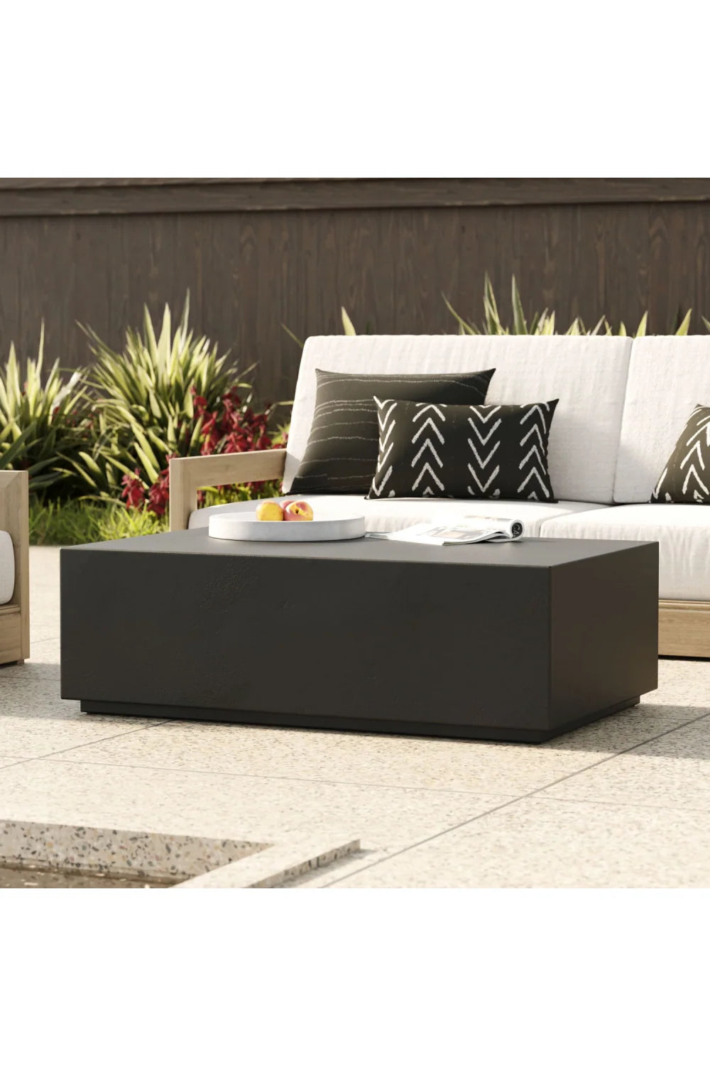 Luxury Terrazzo Concrete Coffee Table Modern Italian Style for Villa