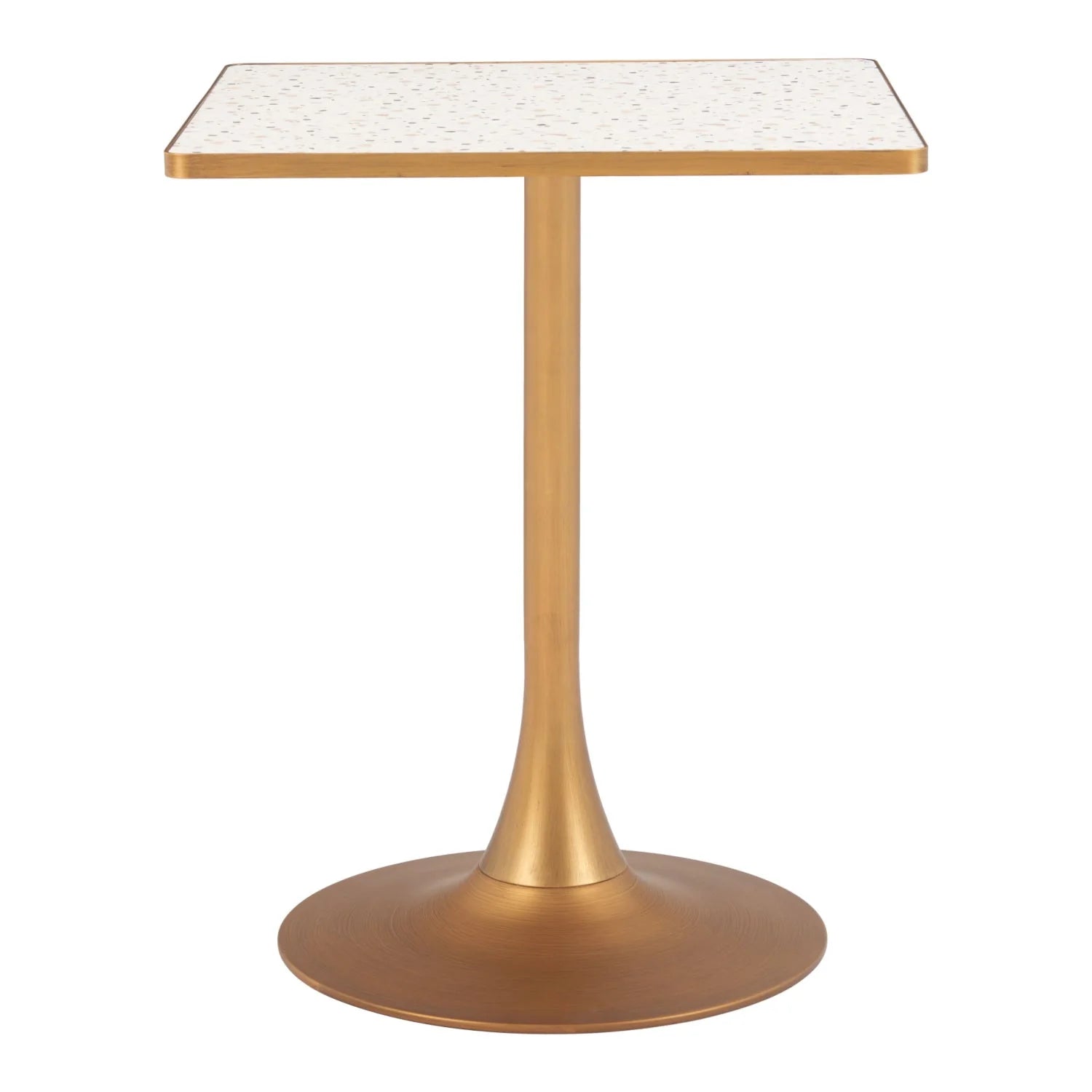 Luxury Terrazzo Square Bistro Table Modern Italian Style for Villa