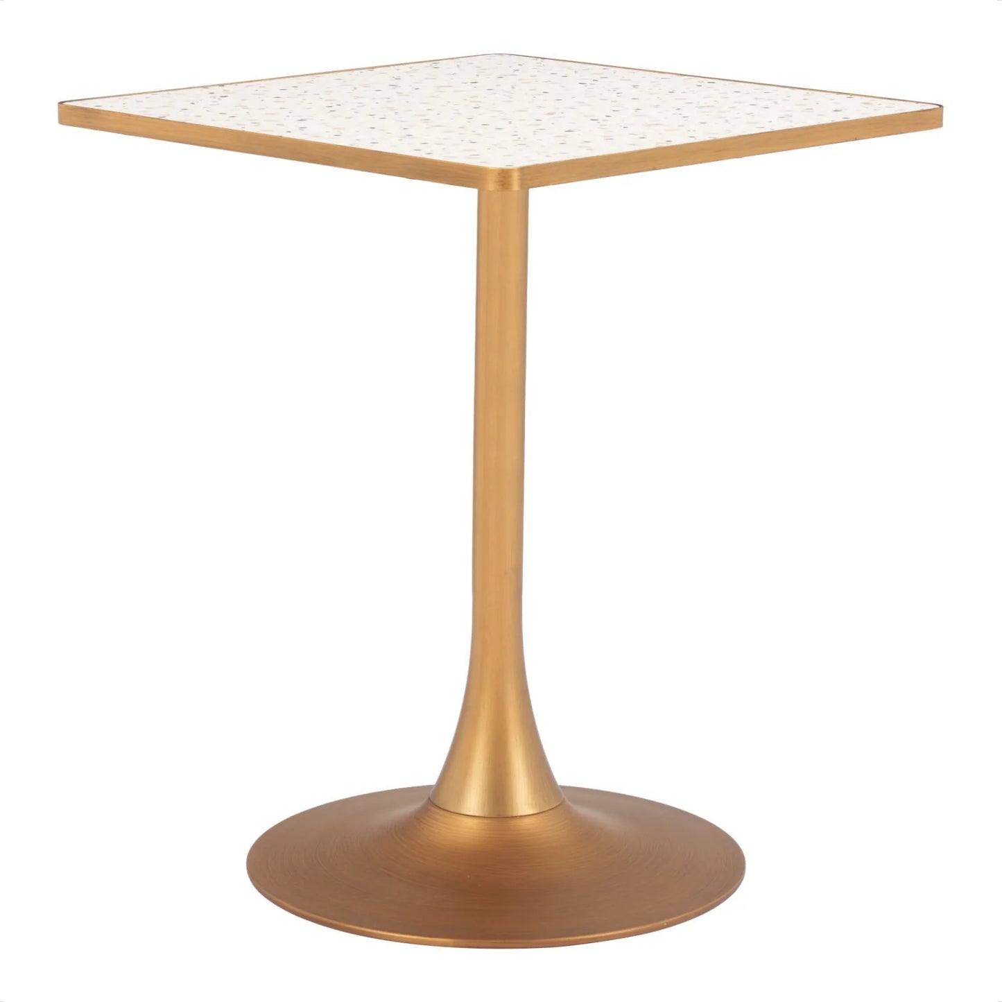 Luxury Terrazzo Square Bistro Table Modern Italian Style for Villa