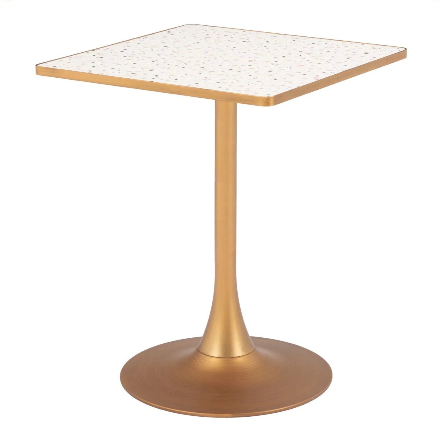 Luxury Terrazzo Square Bistro Table Modern Italian Style for Villa