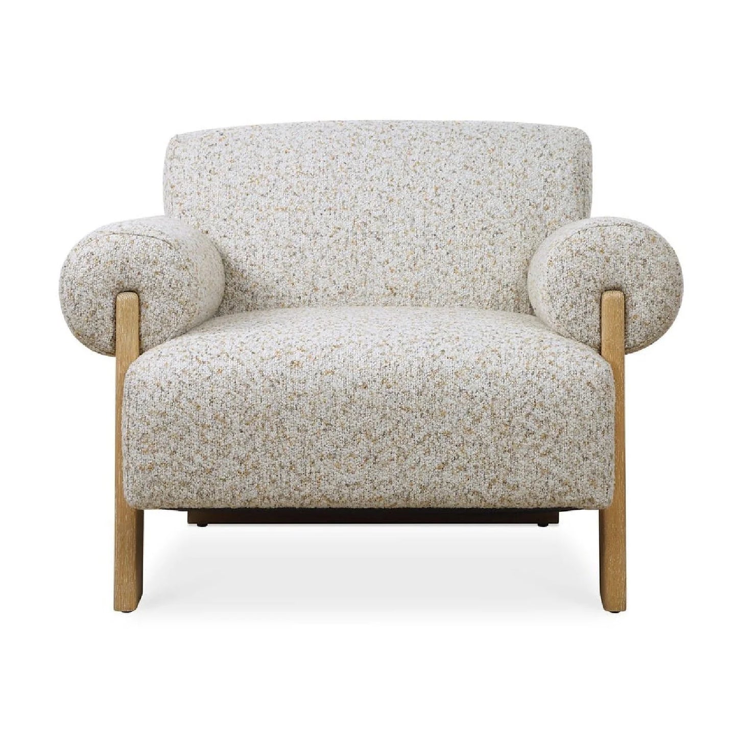 Luxury Textured Boucle Accent Lounge Chair Modern Italian Style for Villa