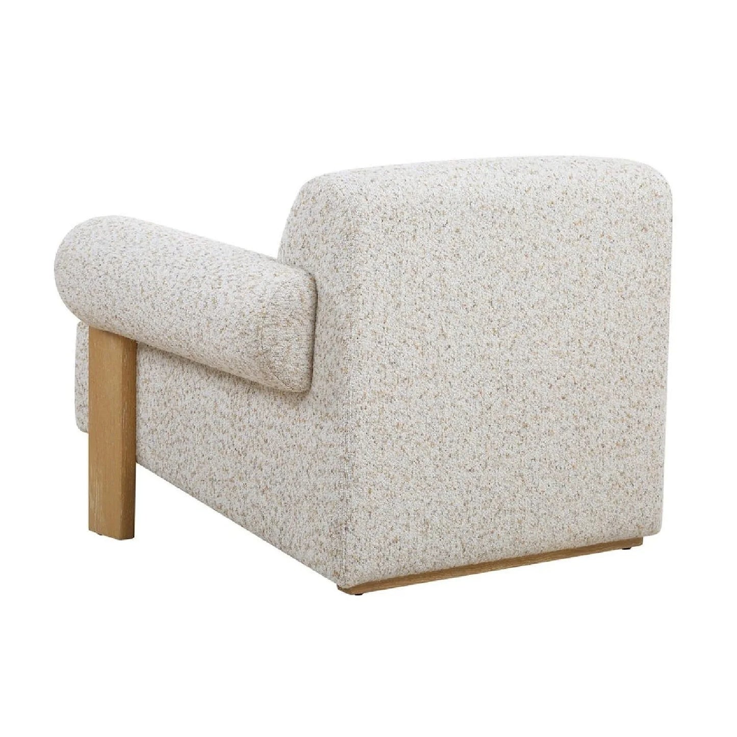 Luxury Textured Boucle Accent Lounge Chair Modern Italian Style for Villa