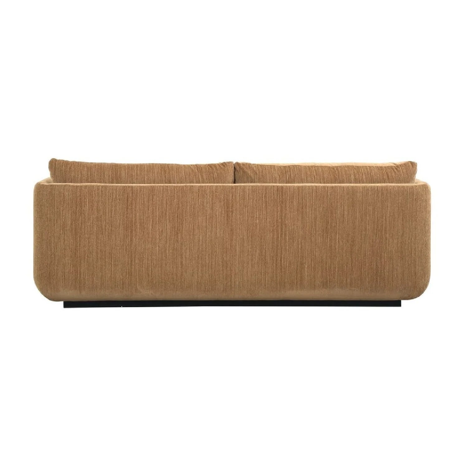 Luxury Textured Chenille Curved Sofa Modern Italian Style for Villa